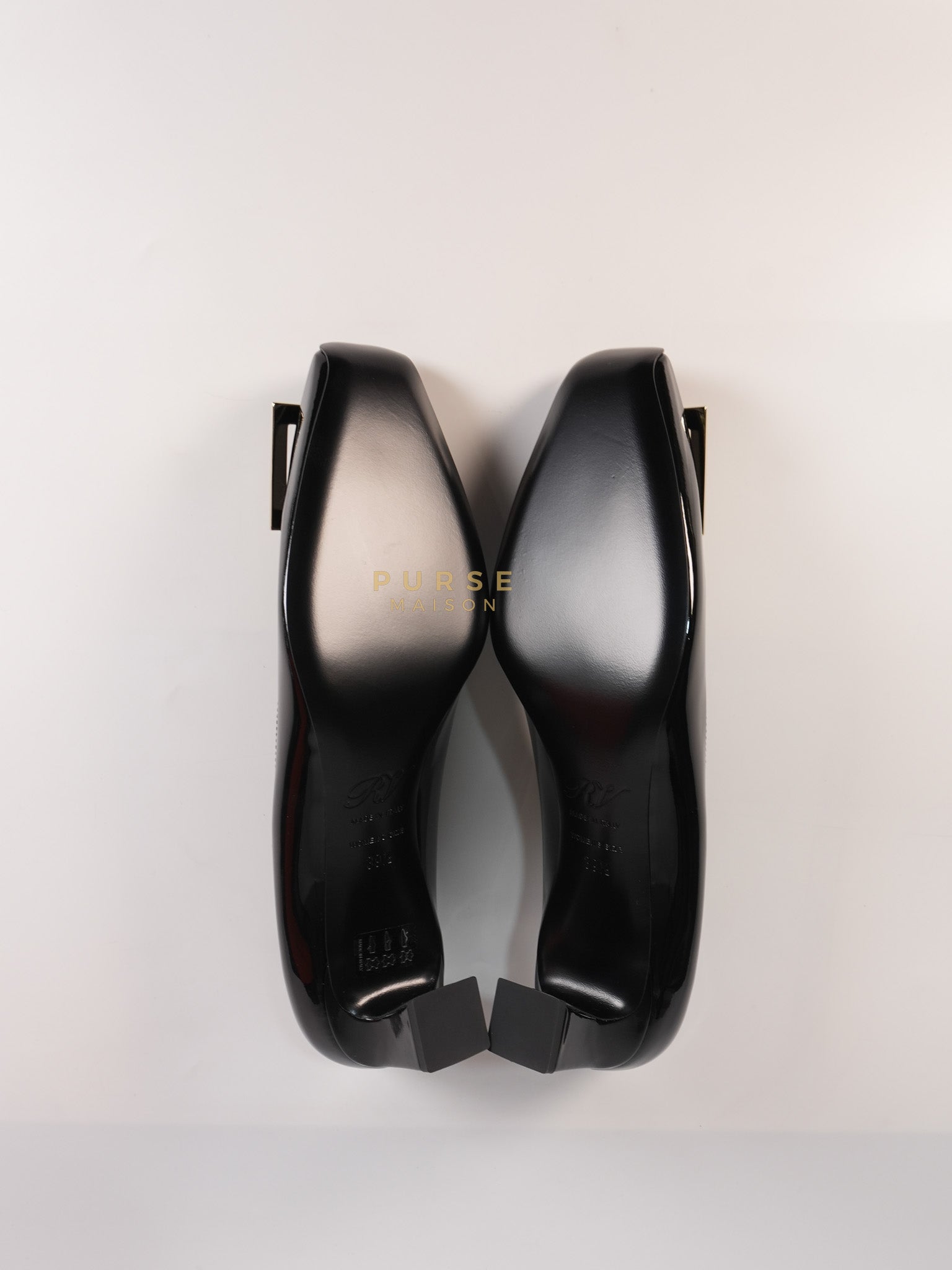 Trompette Ballerinas in Black Shoes Patent Leather Size 39.5 EU (25.5cm) | Purse Maison Luxury Bags Shop