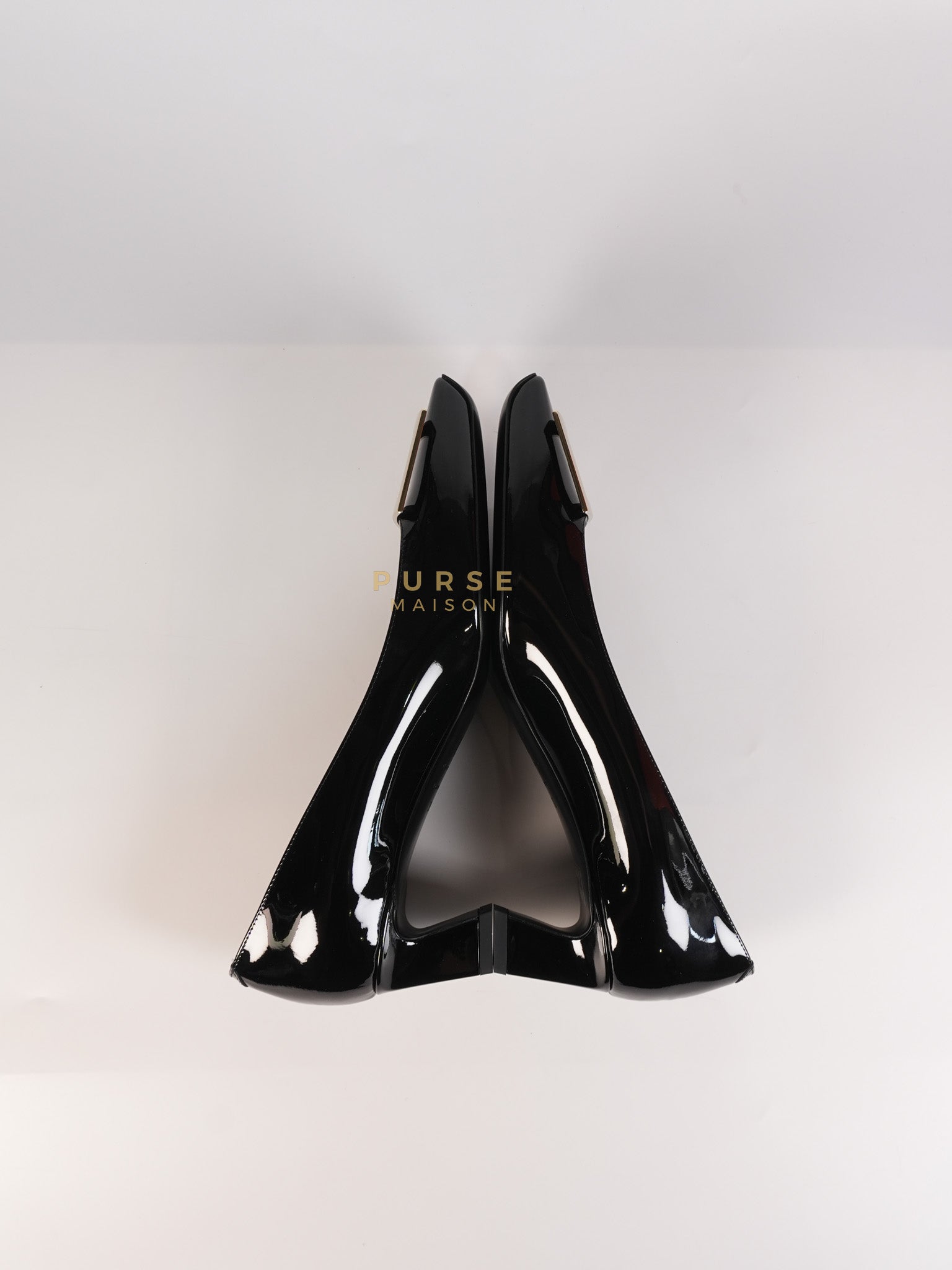 Trompette Ballerinas in Black Shoes Patent Leather Size 39.5 EU (25.5cm) | Purse Maison Luxury Bags Shop