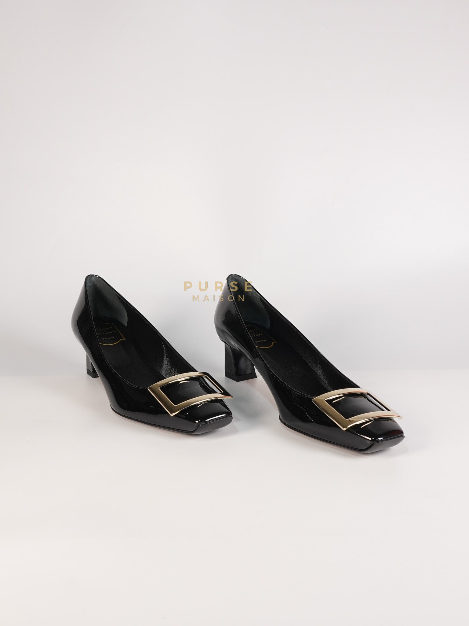 Trompette Ballerinas in Black Shoes Patent Leather Size 39.5 EU (25.5cm) | Purse Maison Luxury Bags Shop