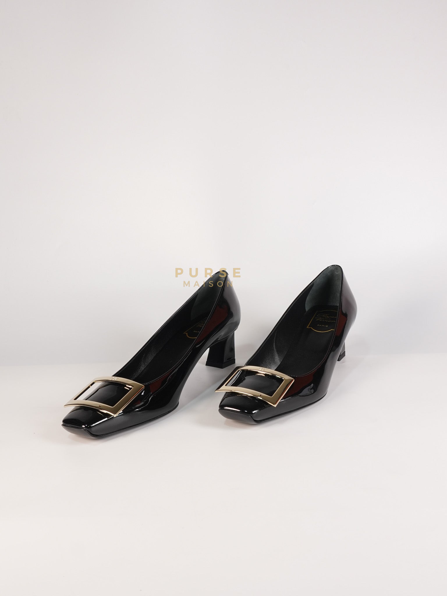 Trompette Ballerinas in Black Shoes Patent Leather Size 39.5 EU (25.5cm) | Purse Maison Luxury Bags Shop