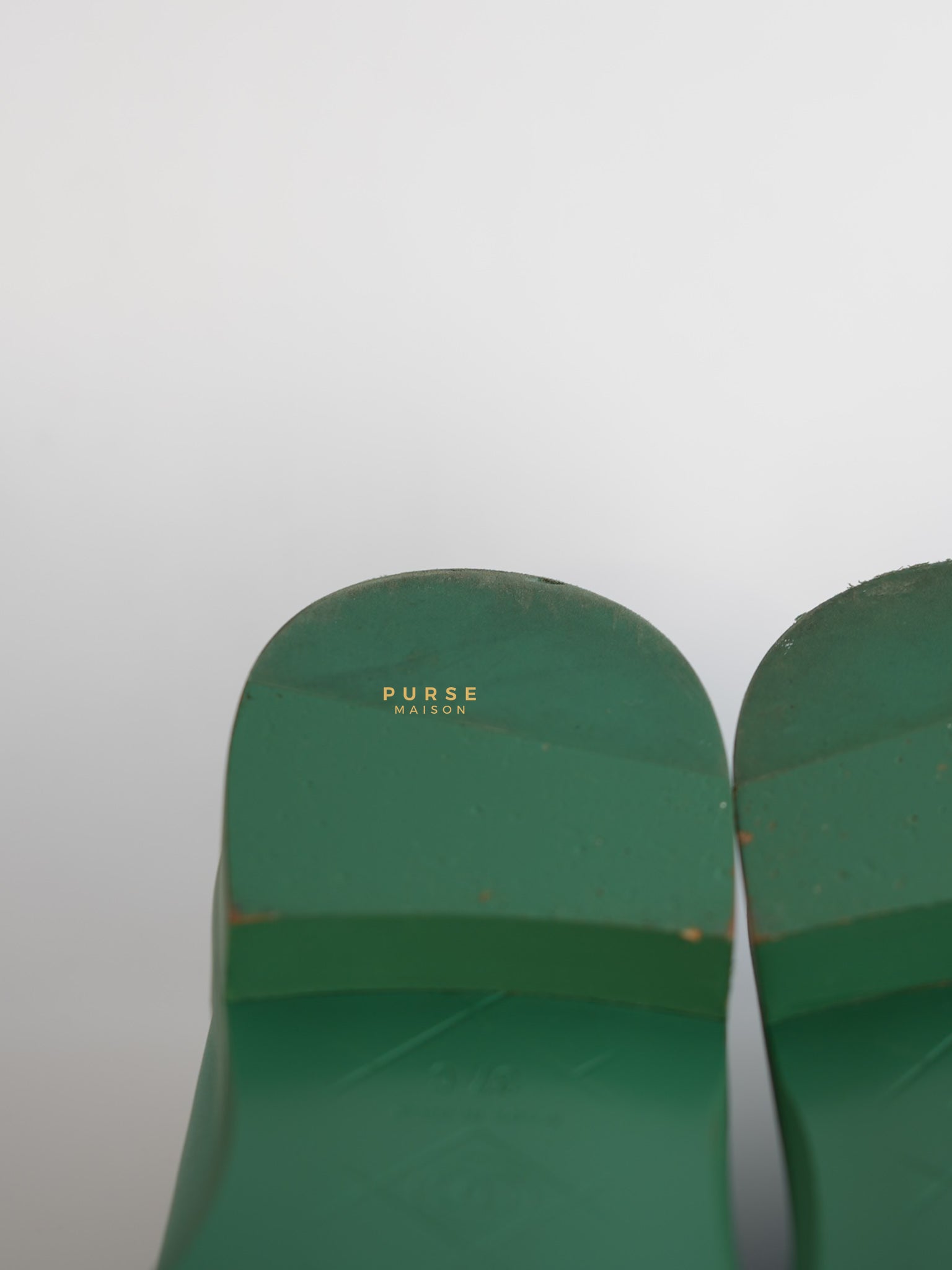 Turnlock Loafers Green Lambskin Size 37 EU (23cm) | Purse Maison Luxury Bags Shop