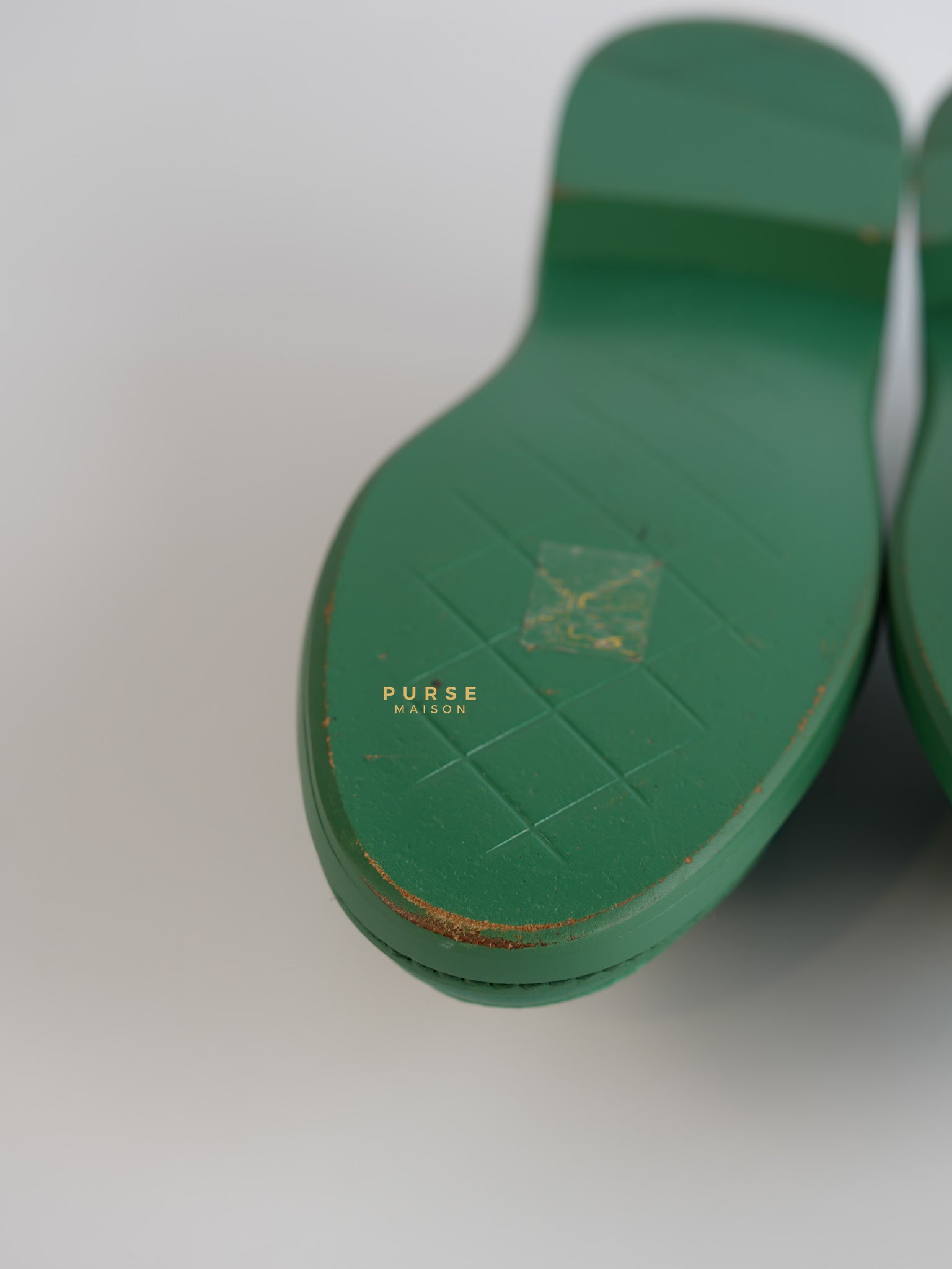 Turnlock Loafers Green Lambskin Size 37 EU (23cm) | Purse Maison Luxury Bags Shop