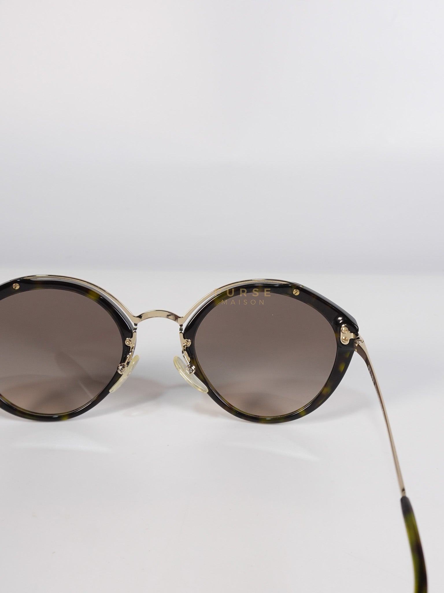 Turtle Round Cat Eye Sunglasses | Purse Maison Luxury Bags Shop