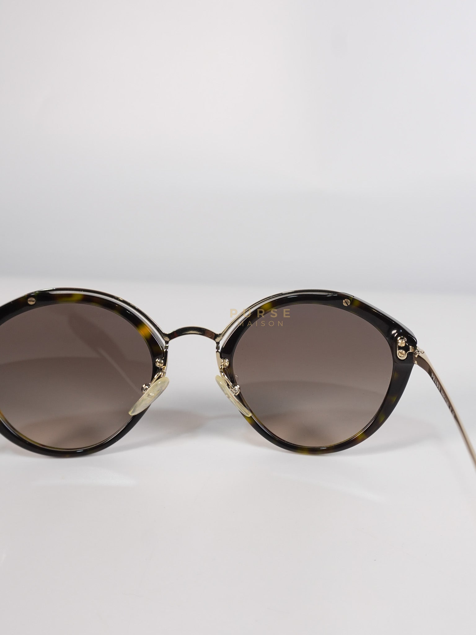 Turtle Round Cat Eye Sunglasses | Purse Maison Luxury Bags Shop