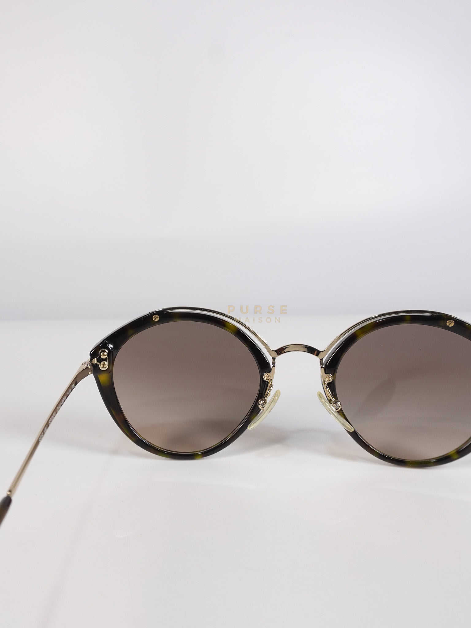 Turtle Round Cat Eye Sunglasses | Purse Maison Luxury Bags Shop