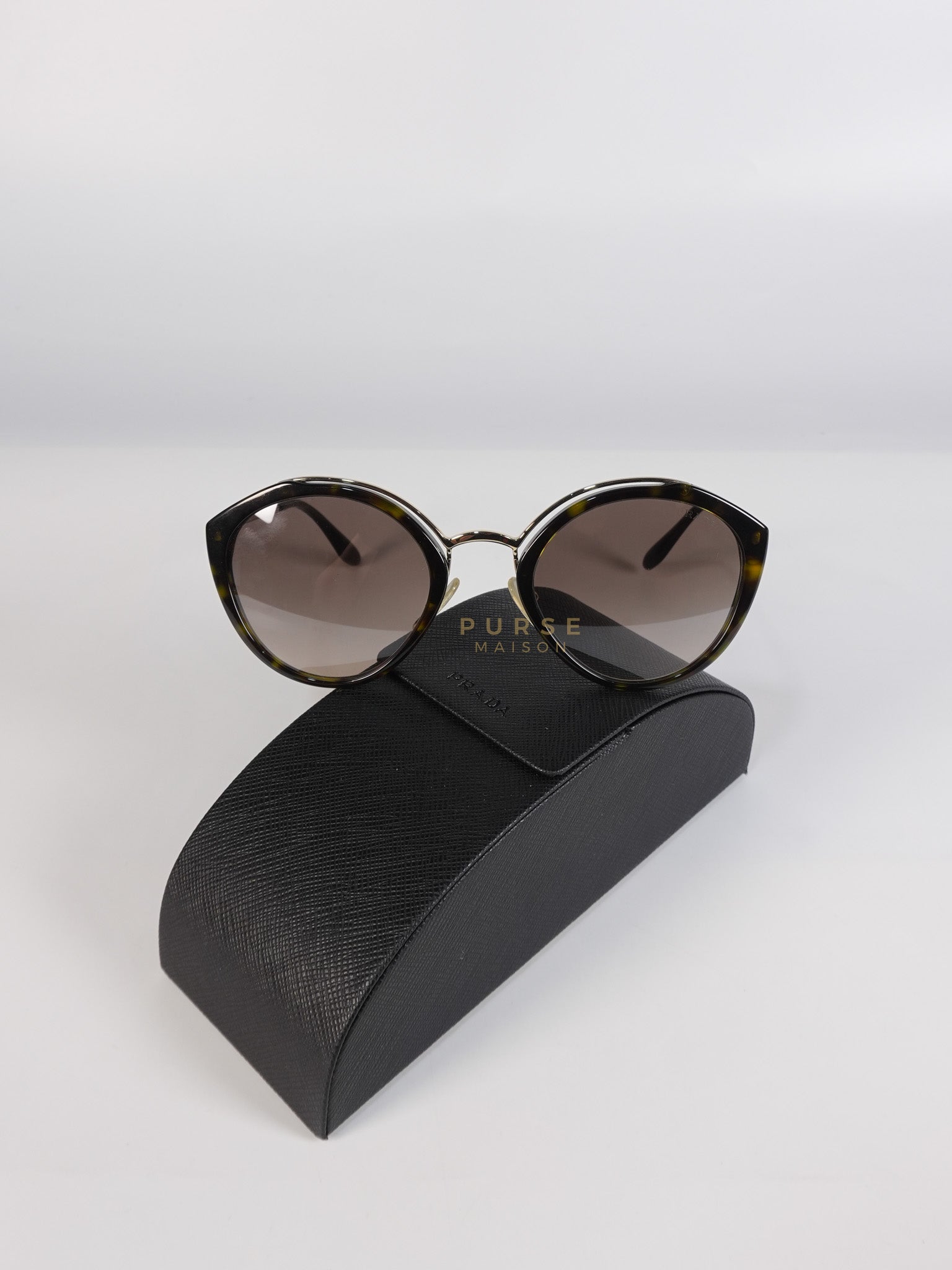 Turtle Round Cat Eye Sunglasses | Purse Maison Luxury Bags Shop