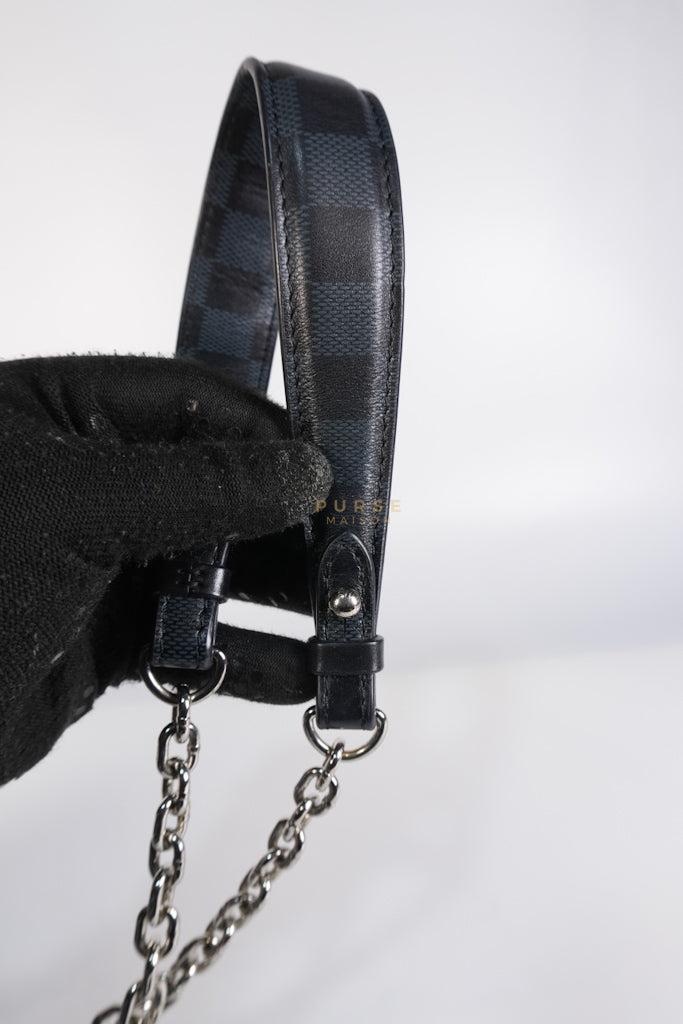 Twist Lock MM in Damier Graphite Calf Leather (Microchipped) | Purse Maison Luxury Bags Shop
