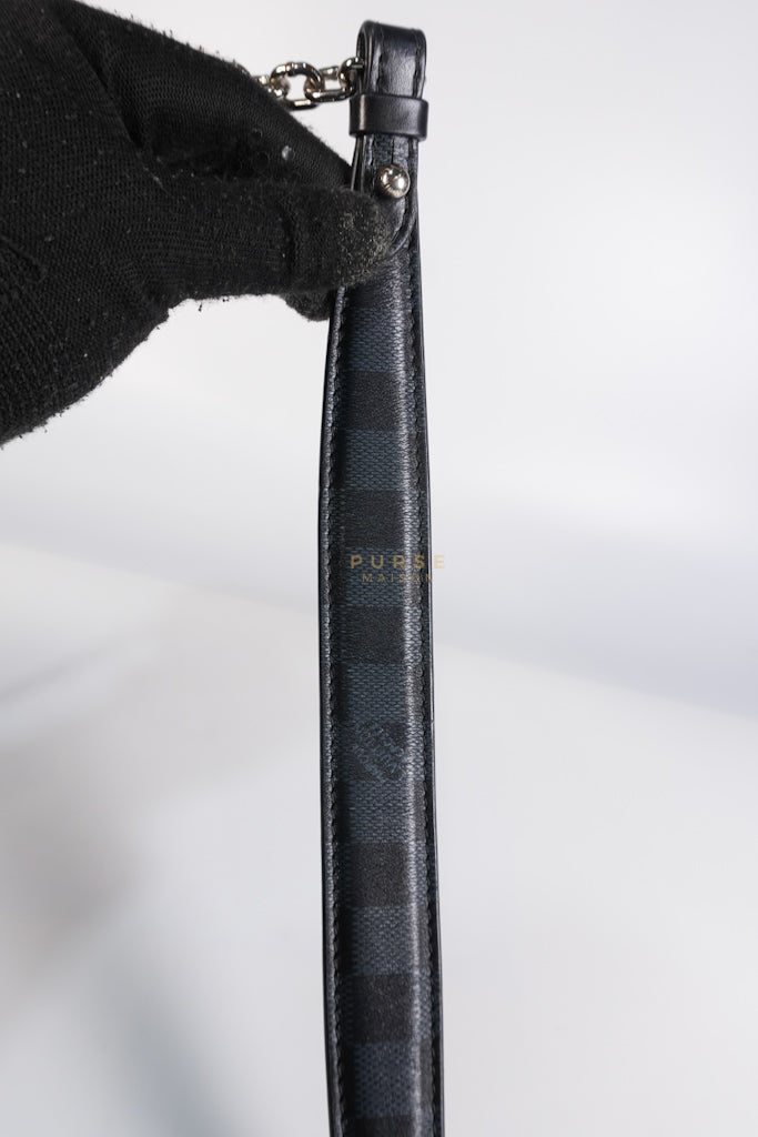 Twist Lock MM in Damier Graphite Calf Leather (Microchipped) | Purse Maison Luxury Bags Shop