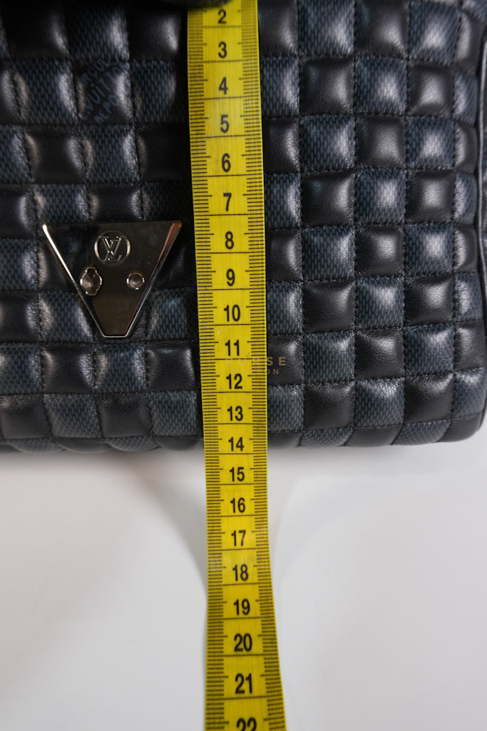 Twist Lock MM in Damier Graphite Calf Leather (Microchipped) | Purse Maison Luxury Bags Shop