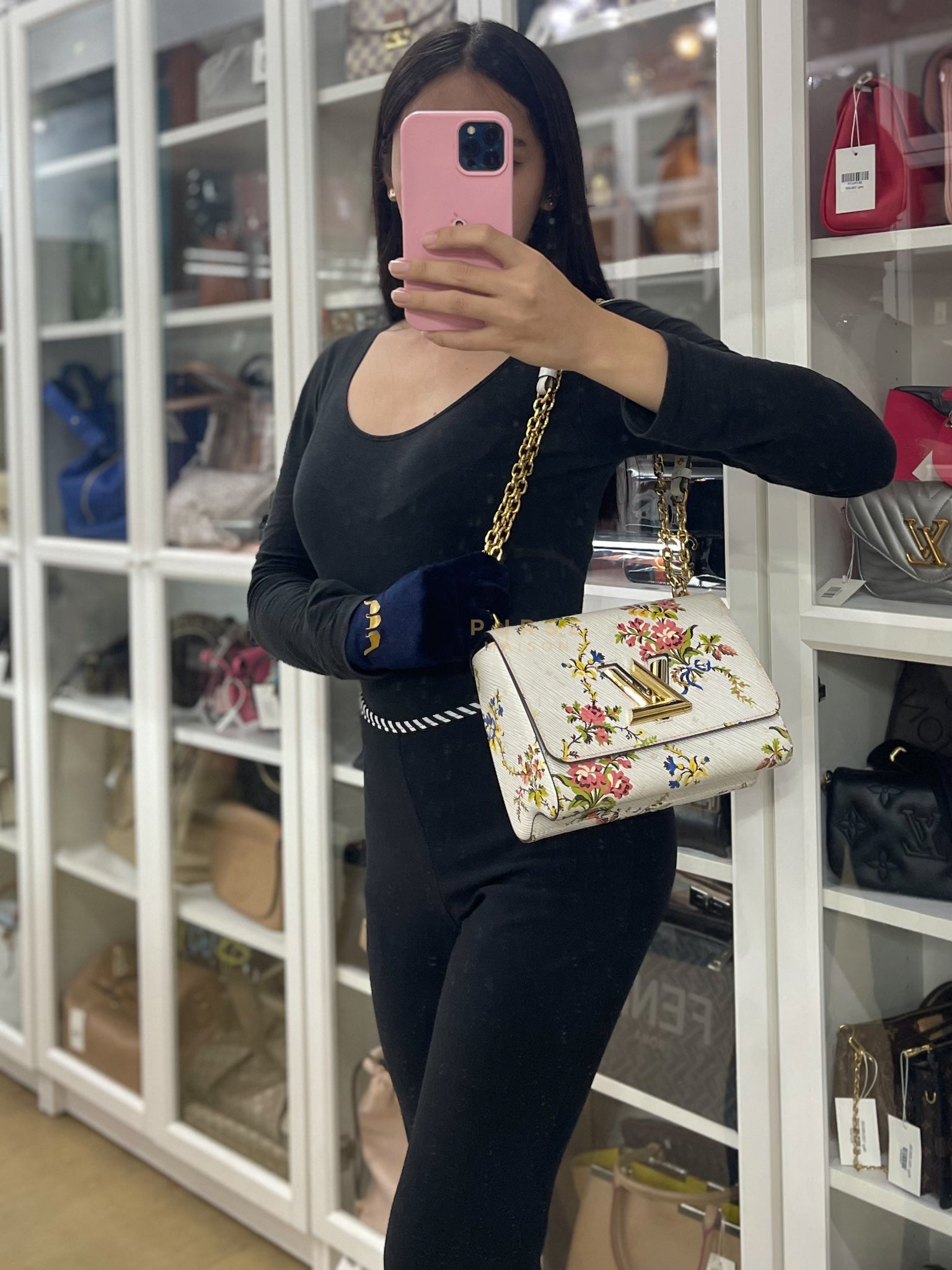 Twist Lock MM Romantic Blossom in Epi Leather (Date Code: SR0138) | Purse Maison Luxury Bags Shop