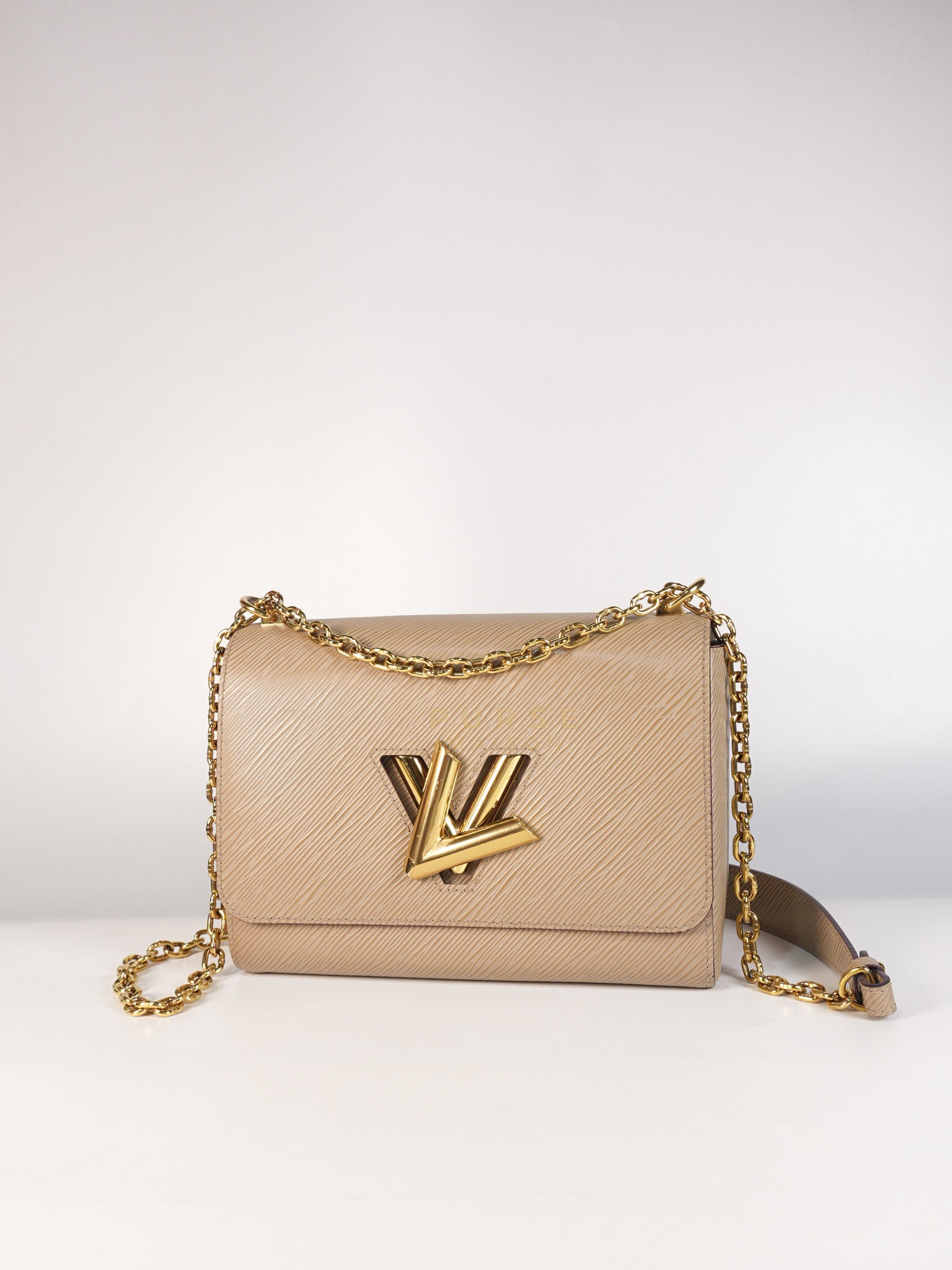 Twist Lock MM Shoulder Bag in Gallet Epi Leather Gold Hardware | Purse Maison Luxury Bags Shop