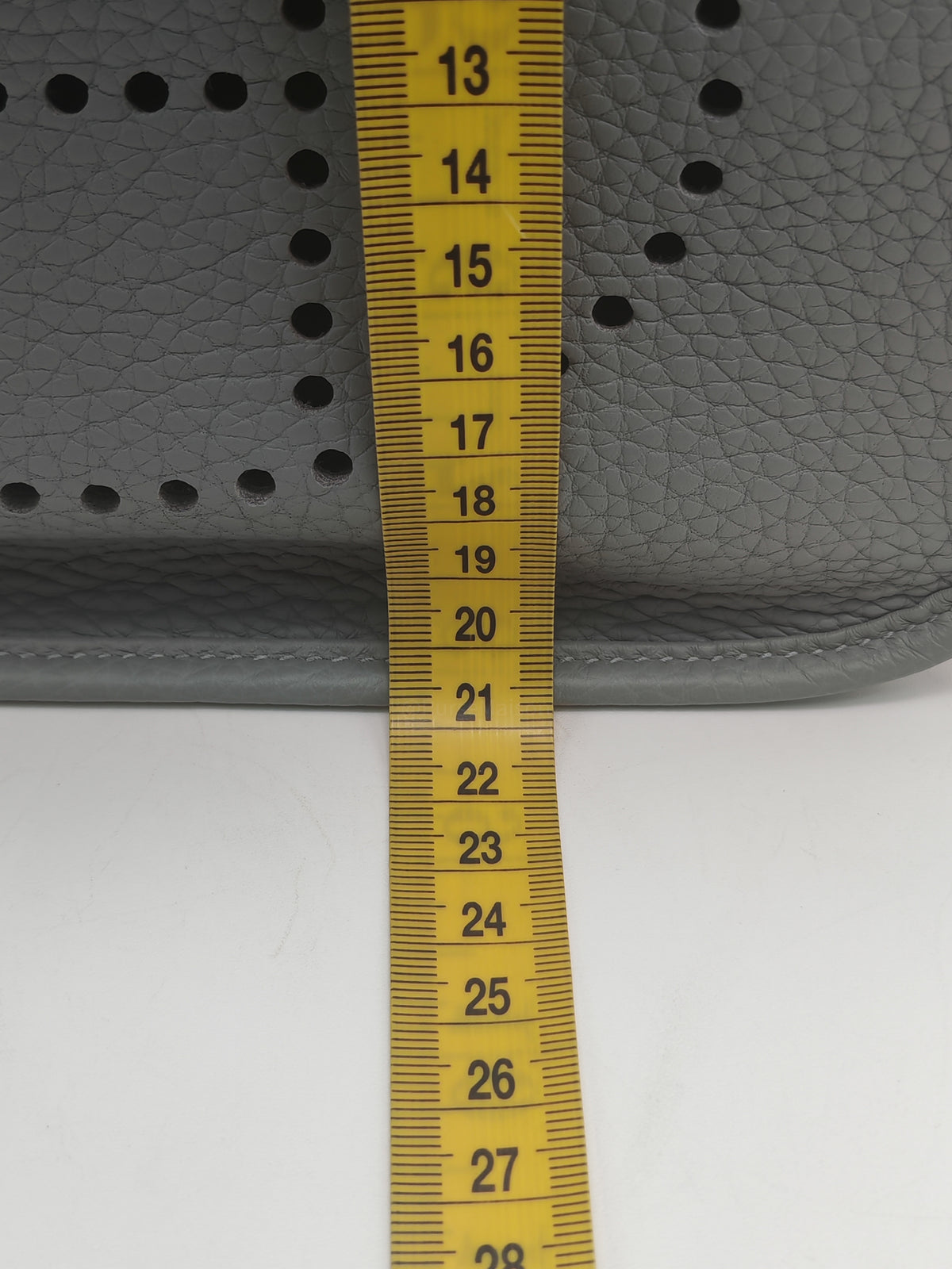 Hermes Evelyn 23 in Gris Patin Taurillon Clemence Leather Palladium Hardware Stamp G(2026)