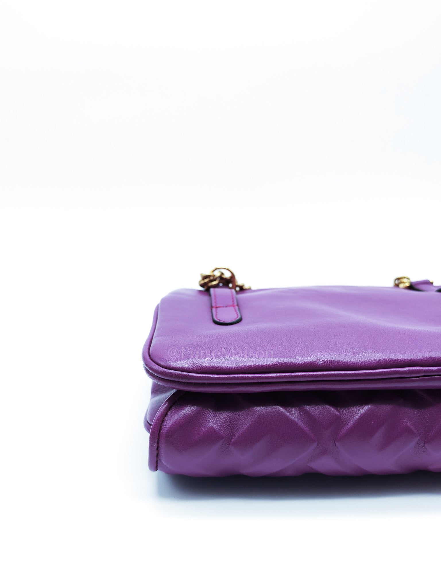 Upside Down Belt Bag in Nappa Zucca Embossed | Purse Maison Luxury Bags Shop