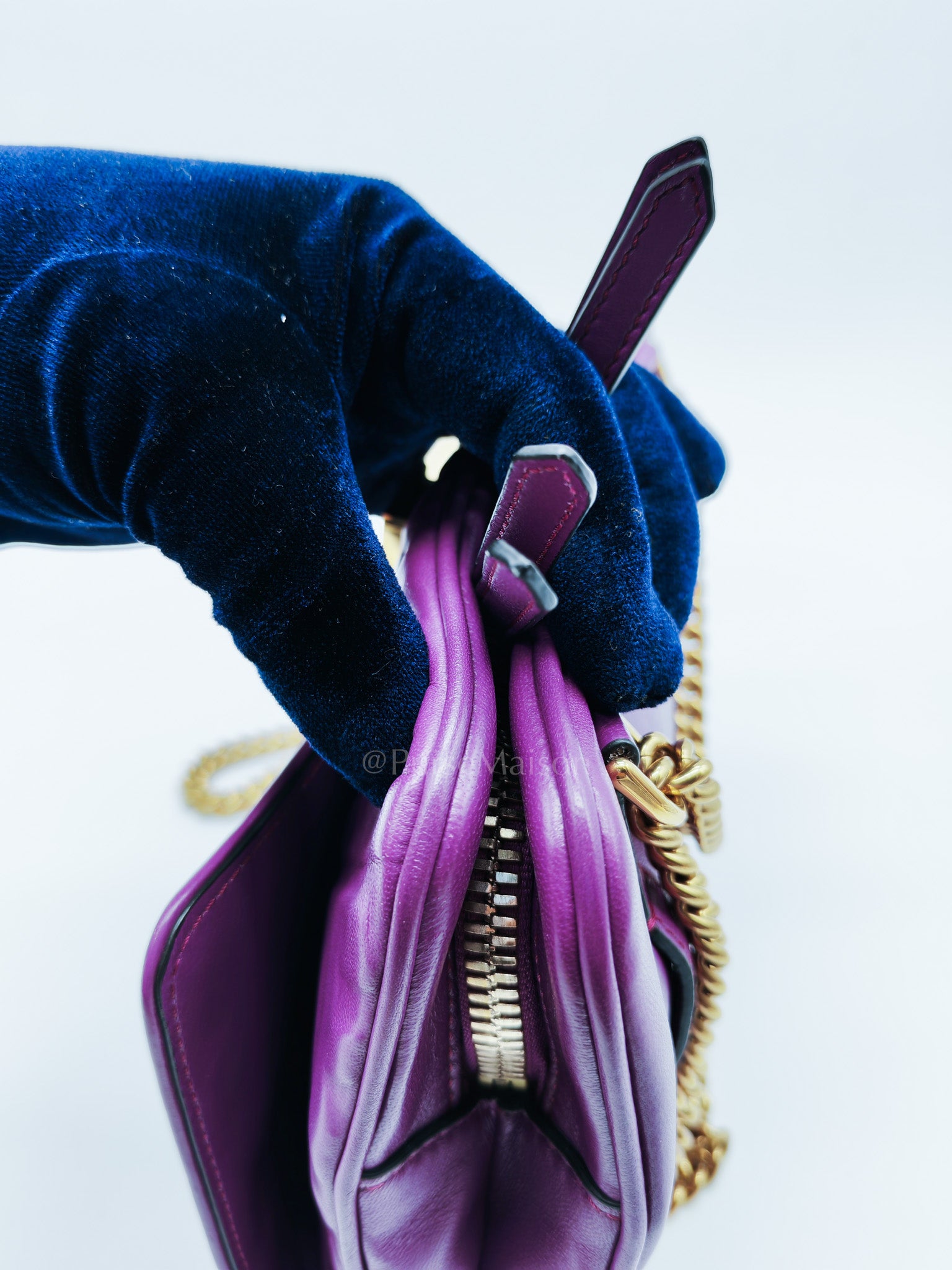 Upside Down Belt Bag in Nappa Zucca Embossed | Purse Maison Luxury Bags Shop