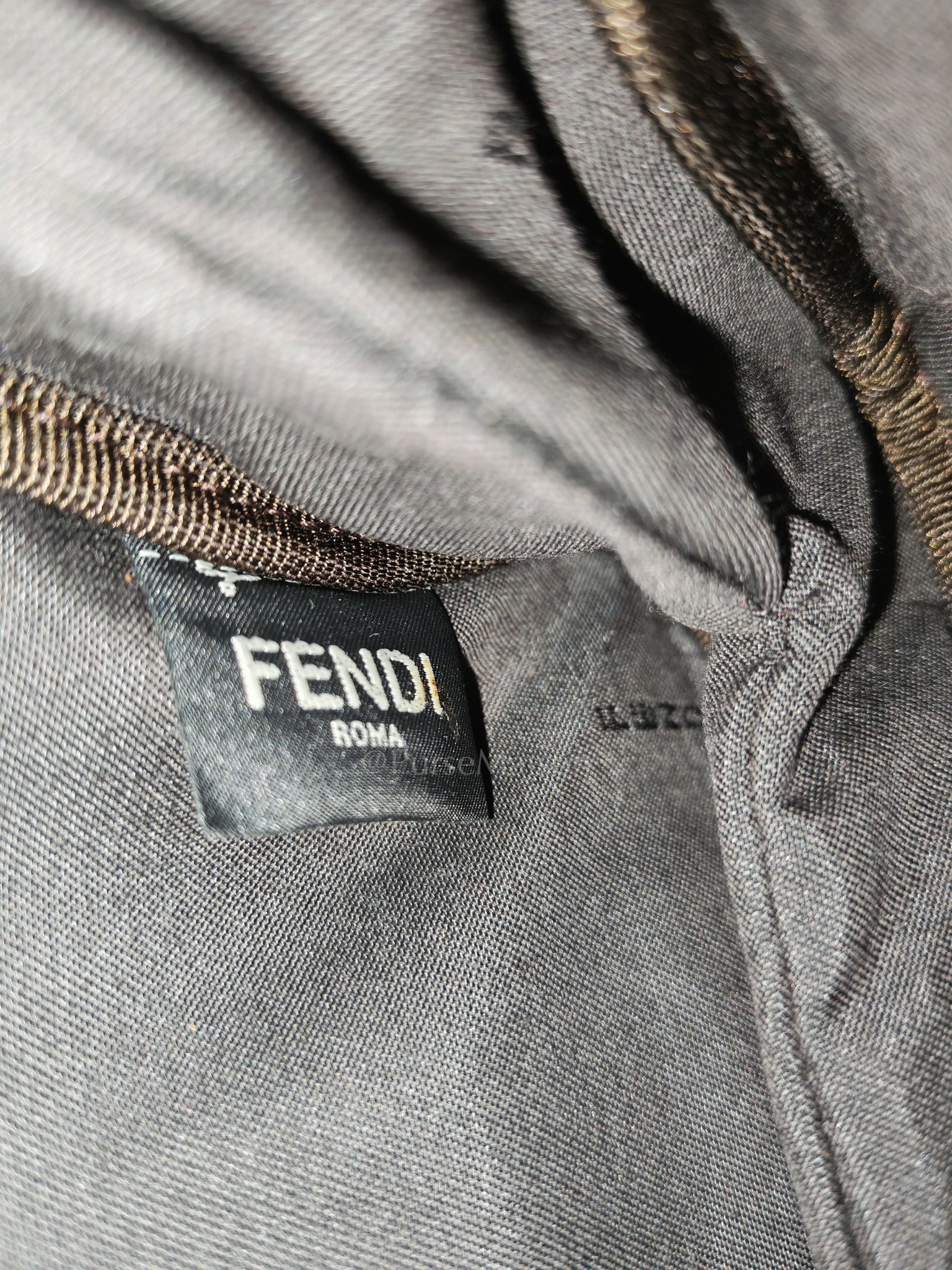 Upside Down Belt Bag in Nappa Zucca Embossed | Purse Maison Luxury Bags Shop