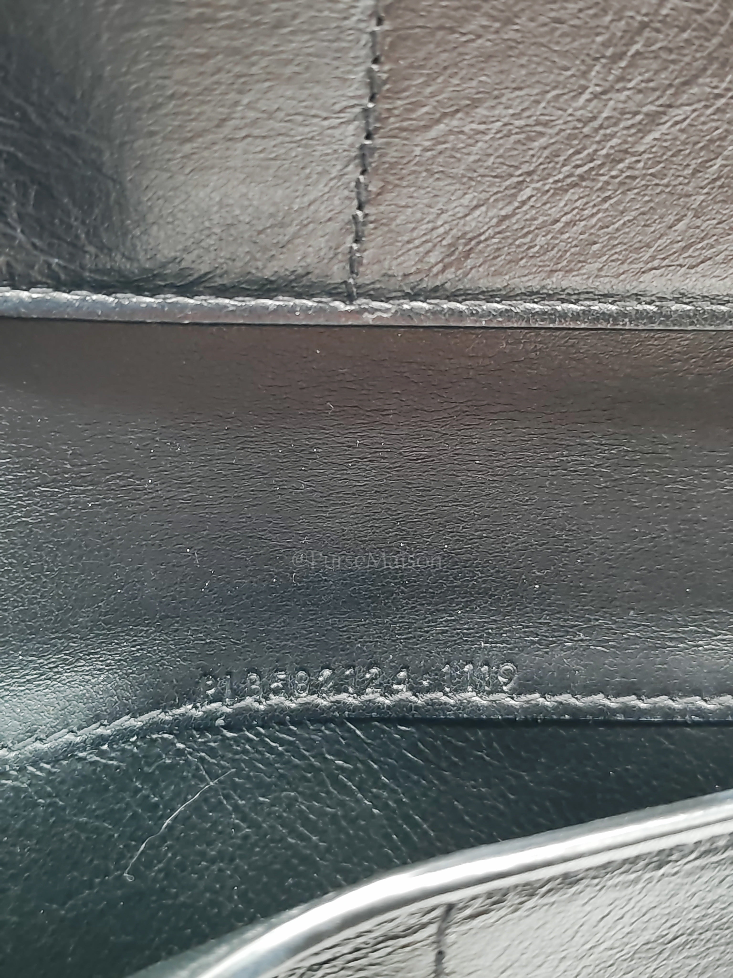 Uptown Clutch in Black Croc-embossed Calfskin Leather & Silver Hardware | Purse Maison Luxury Bags Shop