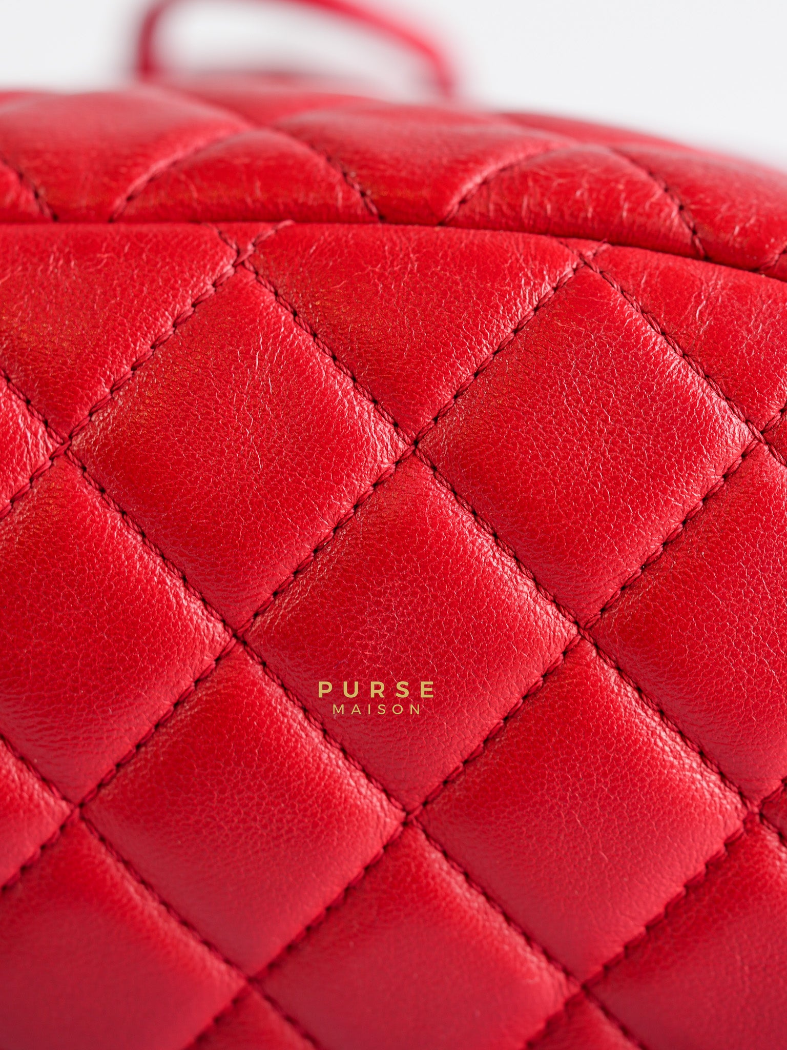 Urban Spirit Red Lambskin Leather and Silver Hardware Series 22 | Purse Maison Luxury Bags Shop