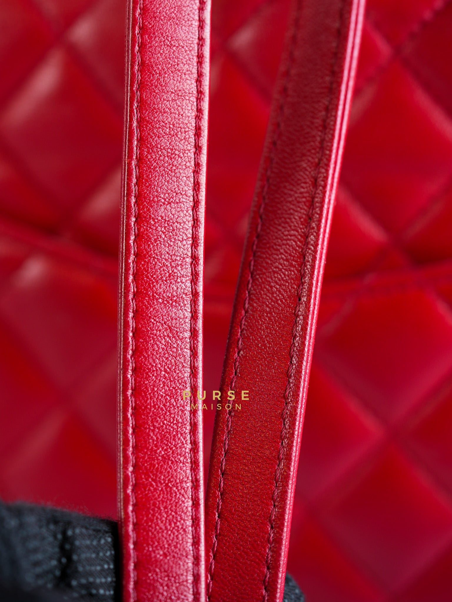Urban Spirit Red Lambskin Leather and Silver Hardware Series 22 | Purse Maison Luxury Bags Shop