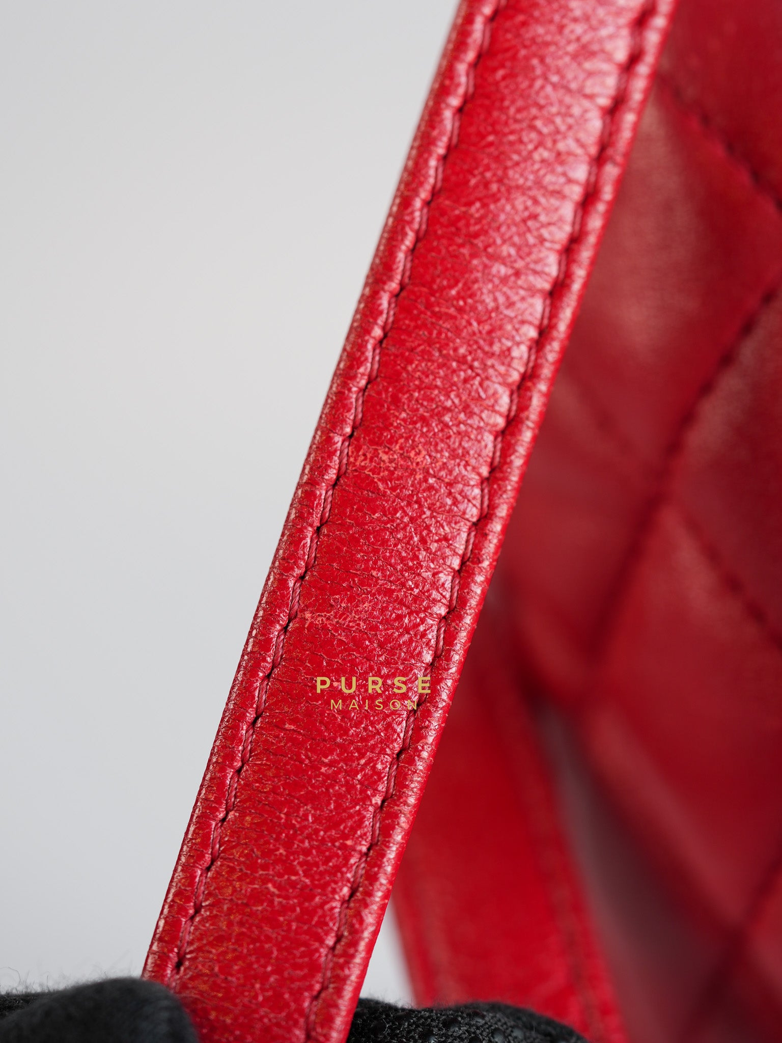 Urban Spirit Red Lambskin Leather and Silver Hardware Series 22 | Purse Maison Luxury Bags Shop