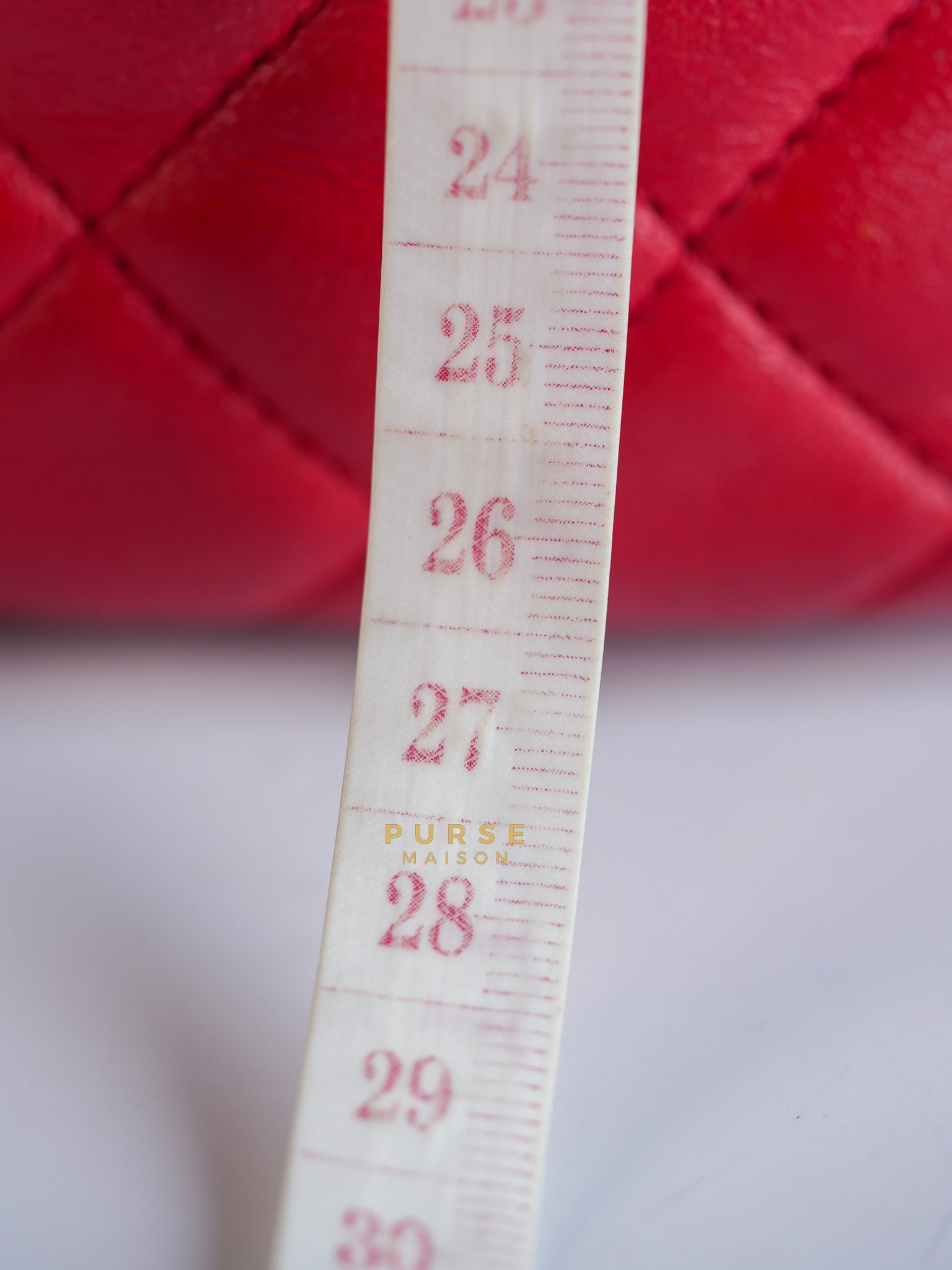 Urban Spirit Red Lambskin Leather and Silver Hardware Series 22 | Purse Maison Luxury Bags Shop