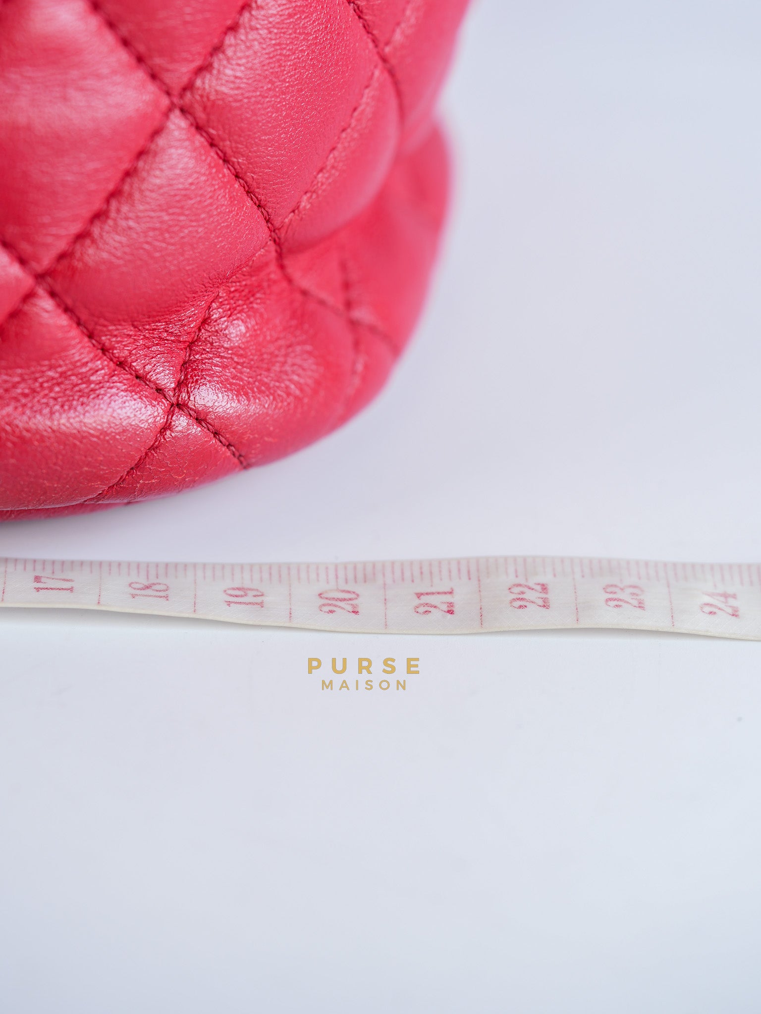 Urban Spirit Red Lambskin Leather and Silver Hardware Series 22 | Purse Maison Luxury Bags Shop