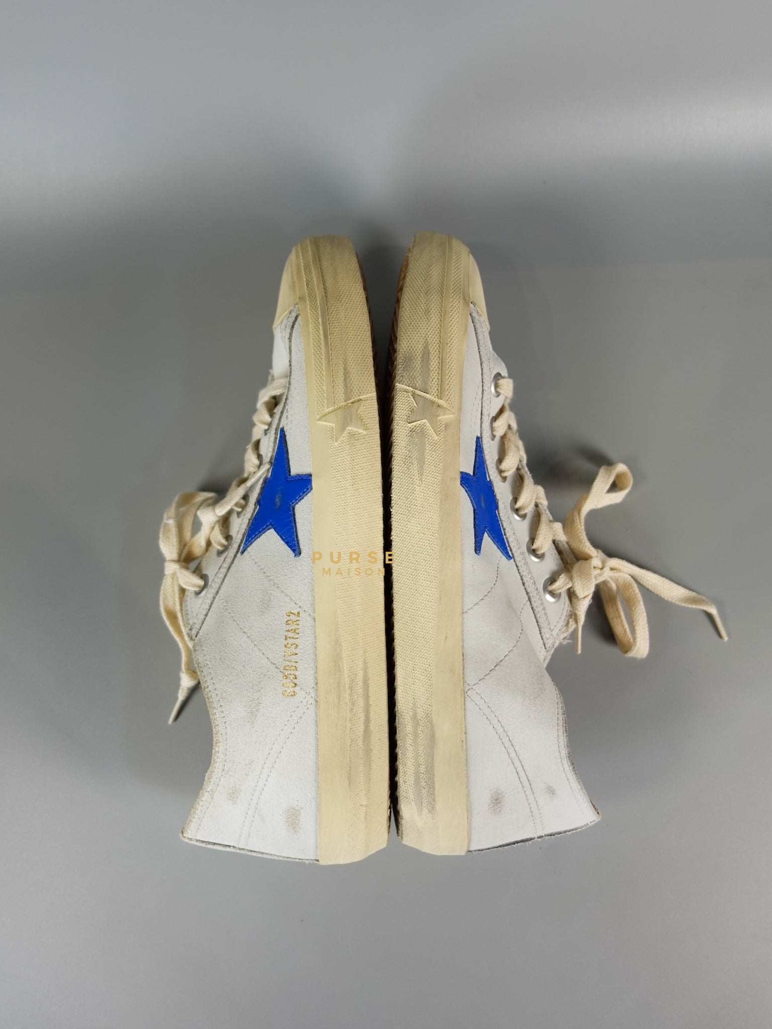 V-Star-2 Blue White Leather Shoes Size 43 Eu for Men (27.3 cm) | Purse Maison Luxury Bags Shop