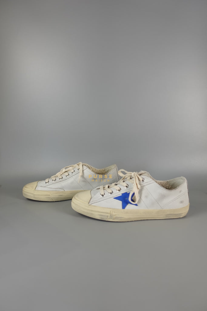 V-Star-2 Blue White Leather Shoes Size 43 Eu for Men (27.3 cm) | Purse Maison Luxury Bags Shop