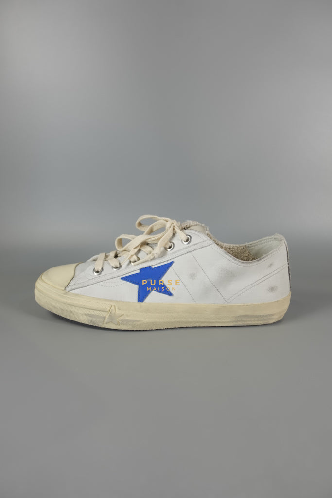 V-Star-2 Blue White Leather Shoes Size 43 Eu for Men (27.3 cm) | Purse Maison Luxury Bags Shop