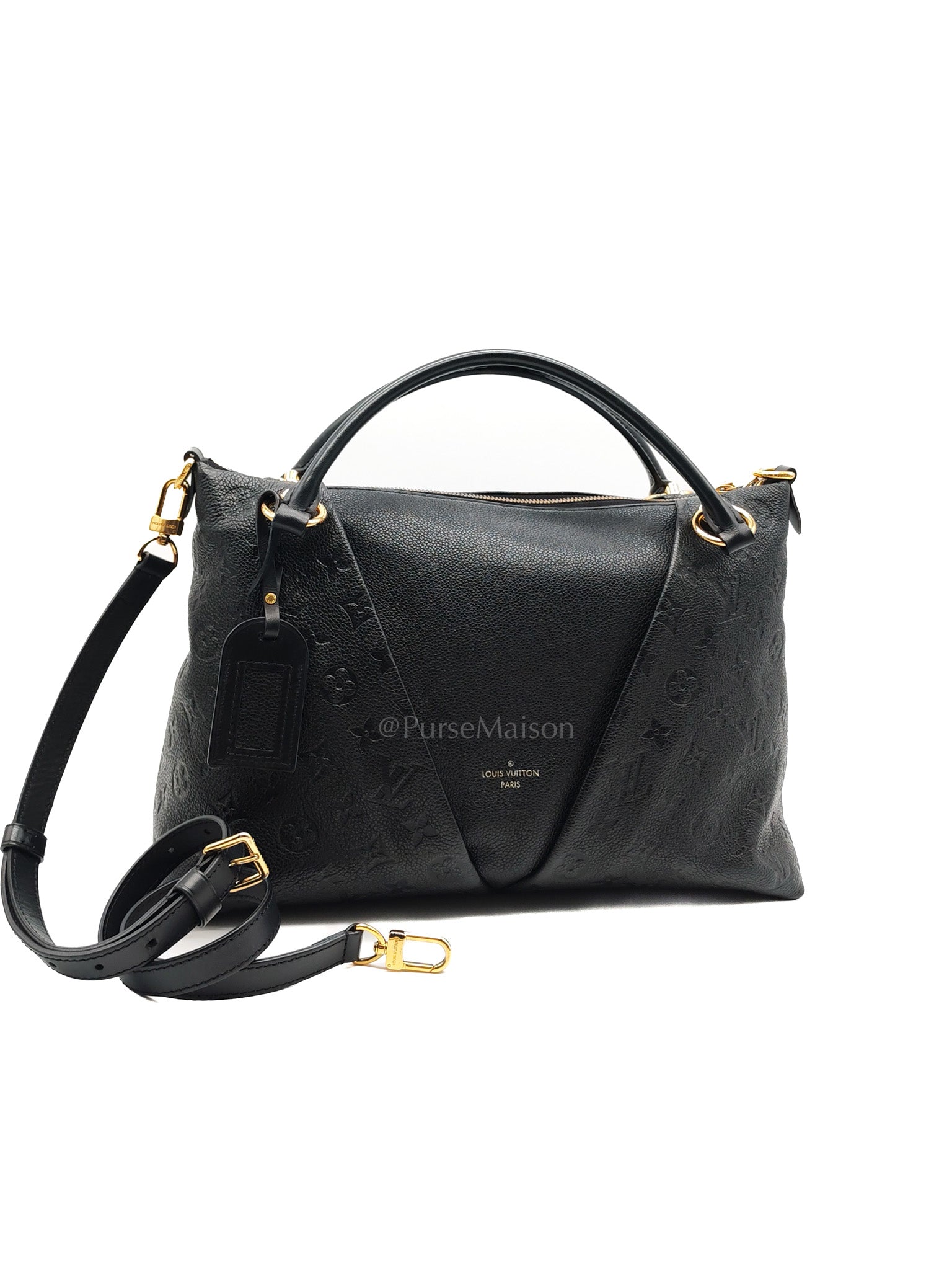 V Tote MM in Embossed Monogram Empreinte Leather & Gold Hardware (Datecode: CA3189) | Purse Maison Luxury Bags Shop