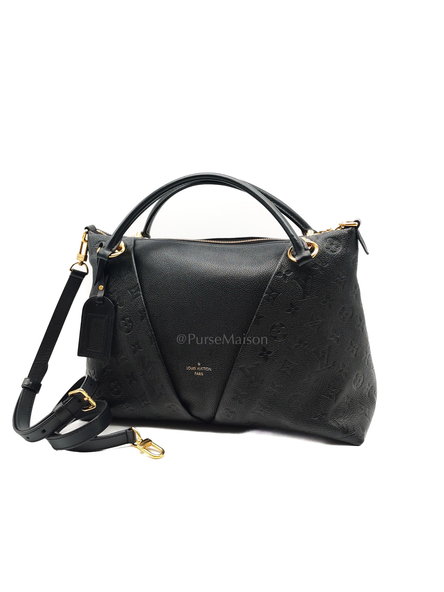 V Tote MM in Embossed Monogram Empreinte Leather & Gold Hardware (Datecode: CA3189) | Purse Maison Luxury Bags Shop