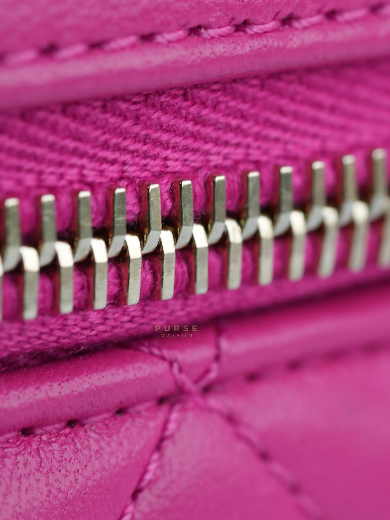 Vanity Bag Small in Pink Lambskin Leather and Light Gold Hardware Series 30 | Purse Maison Luxury Bags Shop