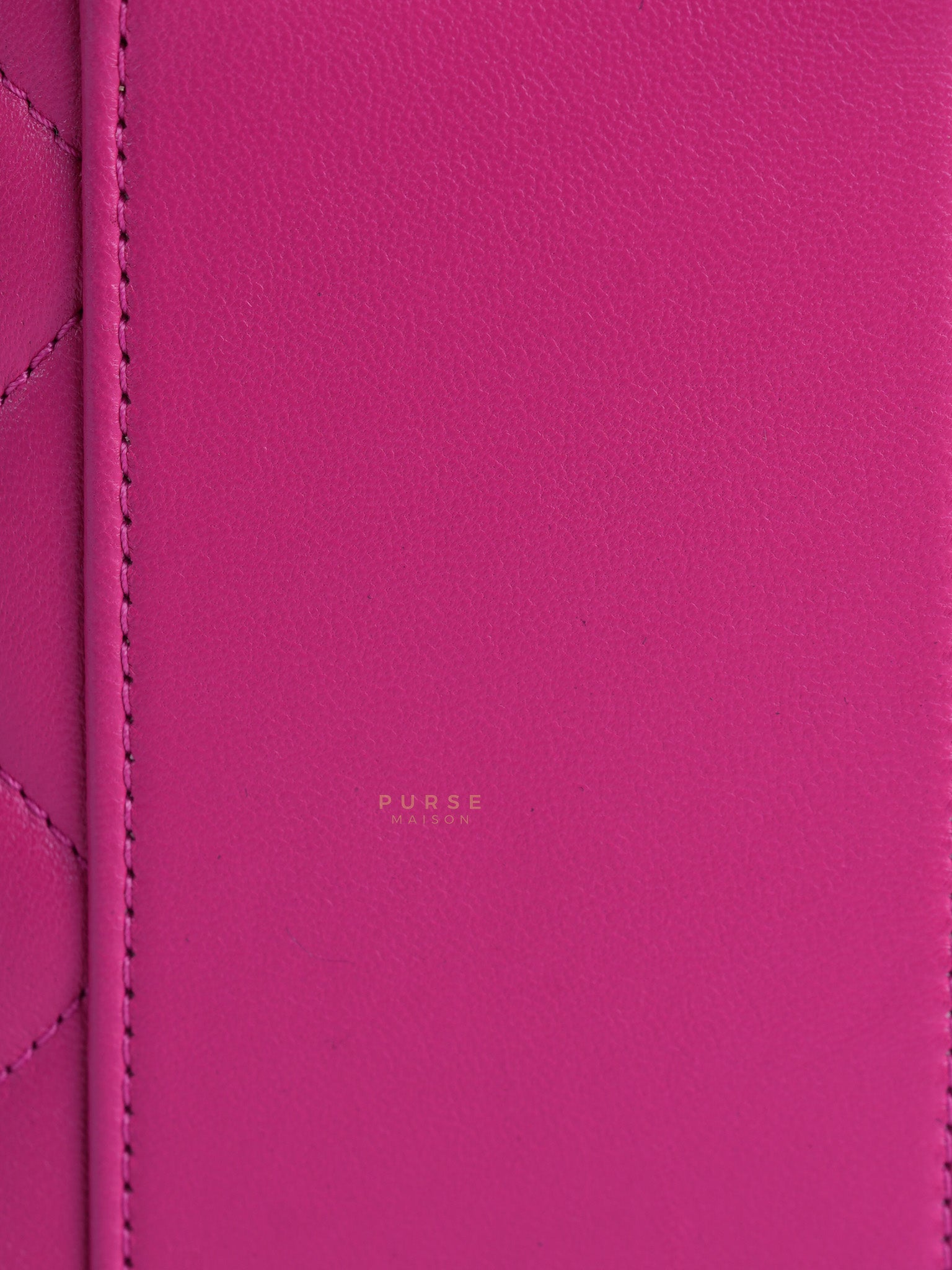 Vanity Bag Small in Pink Lambskin Leather and Light Gold Hardware Series 30 | Purse Maison Luxury Bags Shop