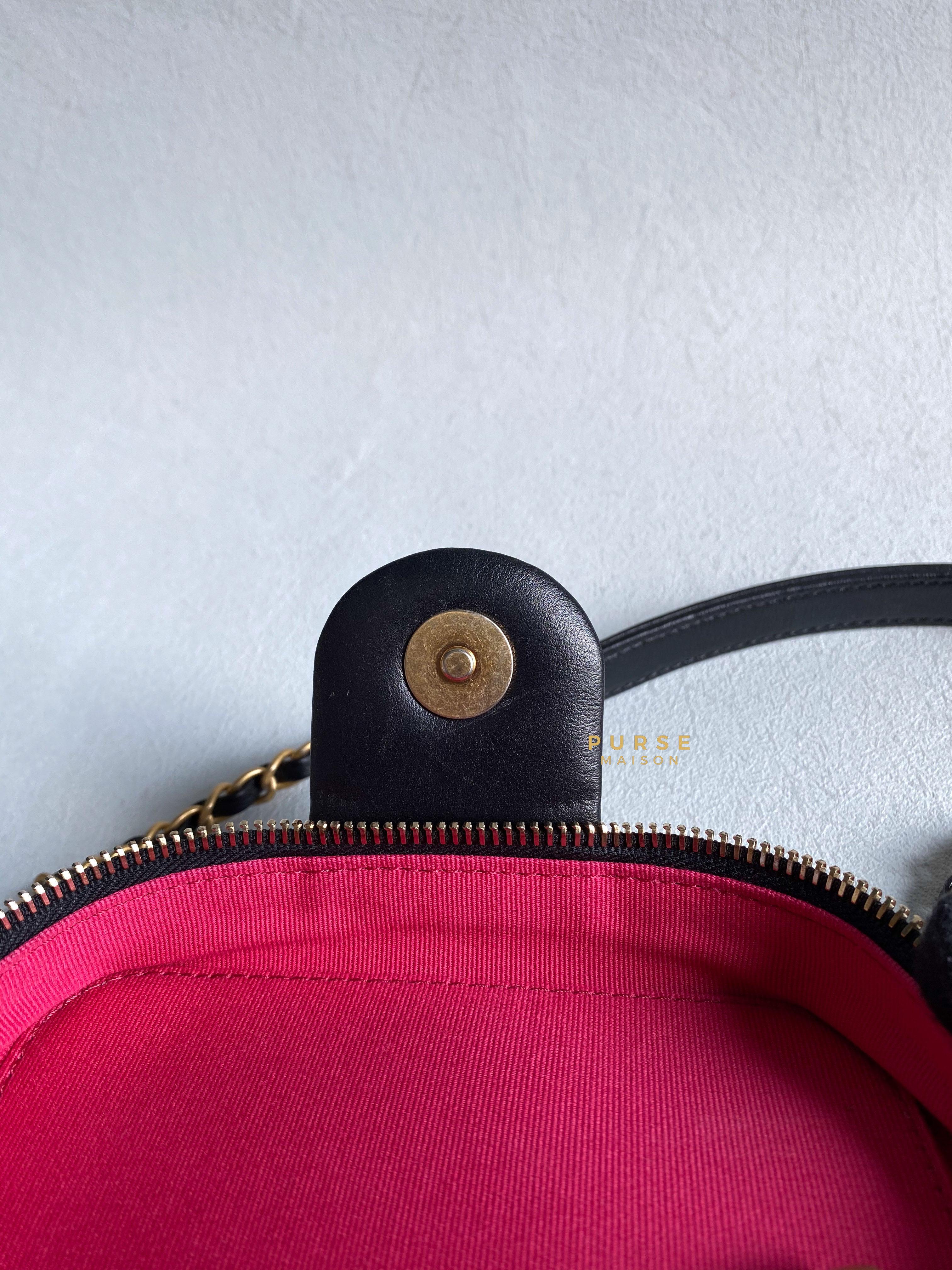 Chanel Vanity Case 22s Lambskin Leather in Aged Gold Hardware (Microchip) | Purse Maison Luxury Bags Shop