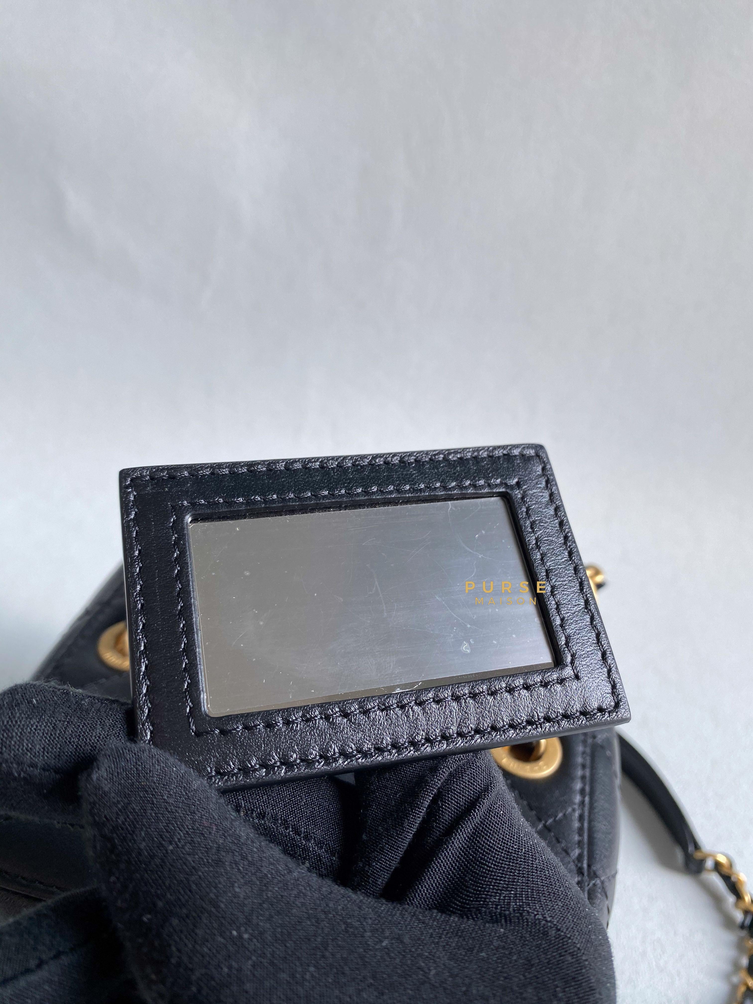 Chanel Vanity Case 22s Lambskin Leather in Aged Gold Hardware (Microchip) | Purse Maison Luxury Bags Shop