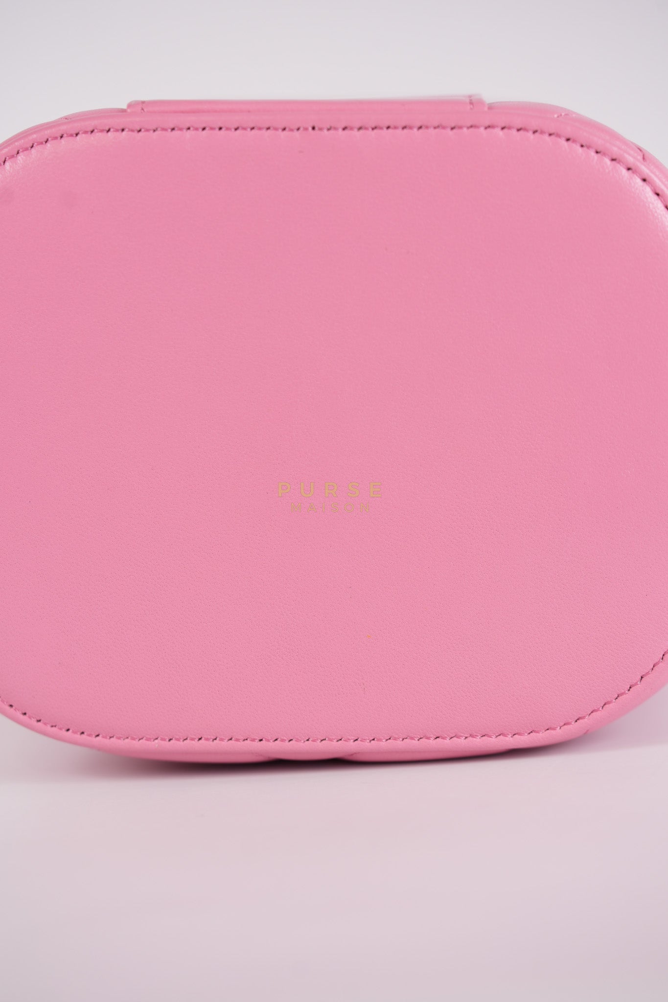 Vanity Case Bag in Pink Quilted Lambskin Leather & Gold Hardware Series 30 | Purse Maison Luxury Bags Shop