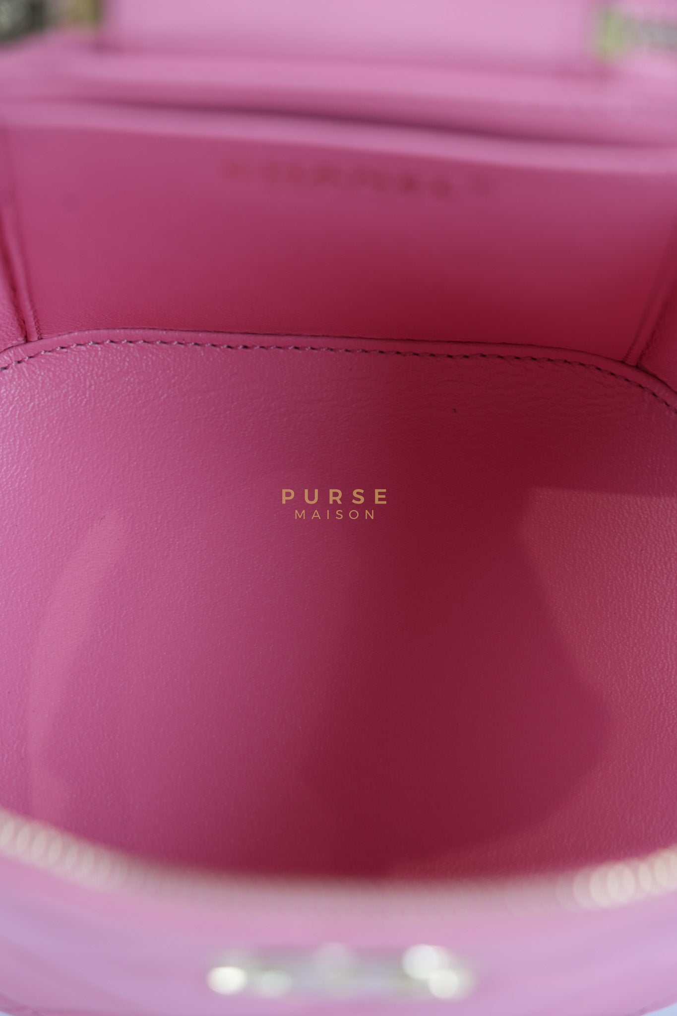 Vanity Case Bag in Pink Quilted Lambskin Leather & Gold Hardware Series 30 | Purse Maison Luxury Bags Shop