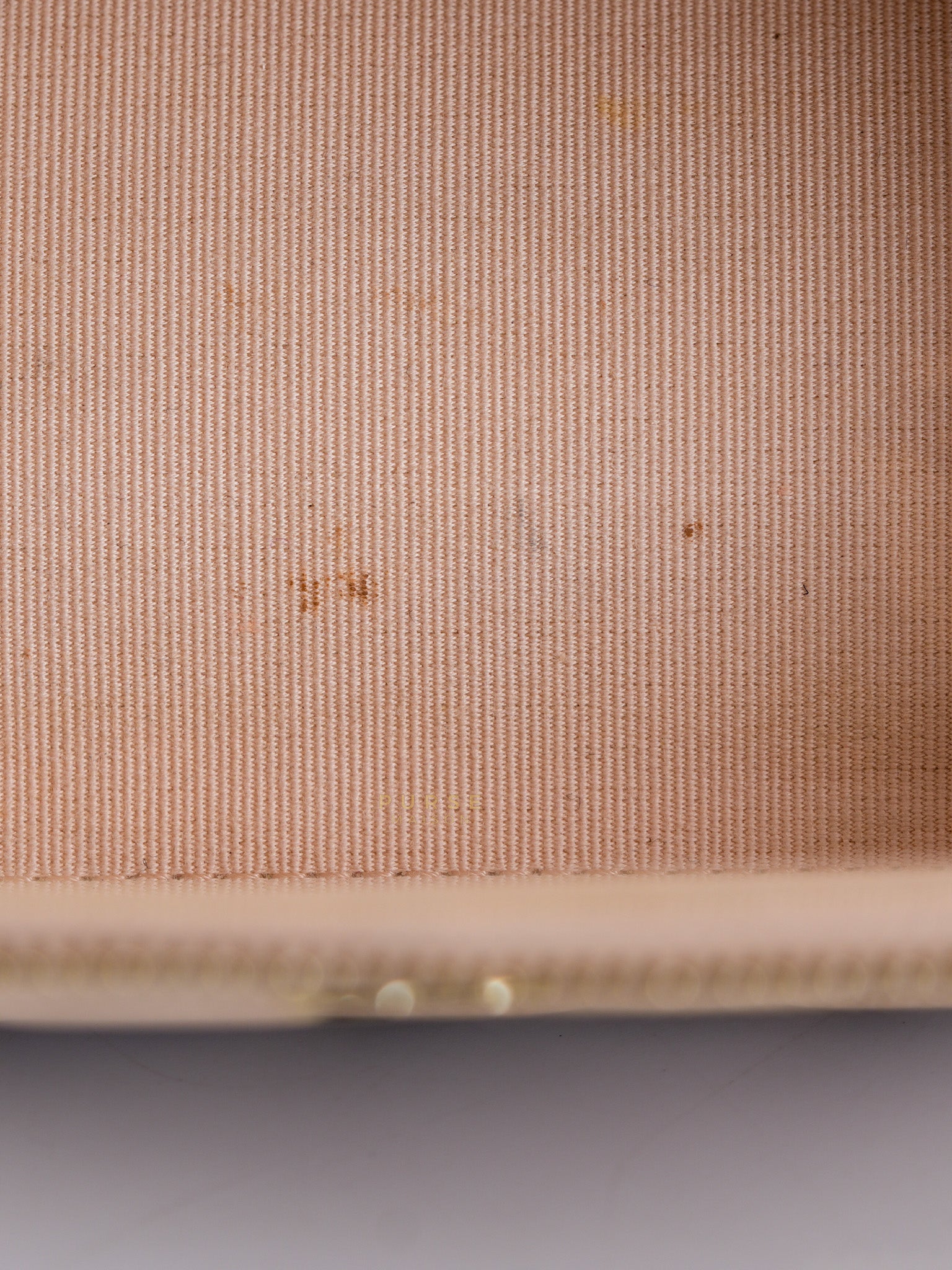 Vanity Light Beige in Caviar Leather and Light Gold Hardware Series 31 | Purse Maison Luxury Bags Shop