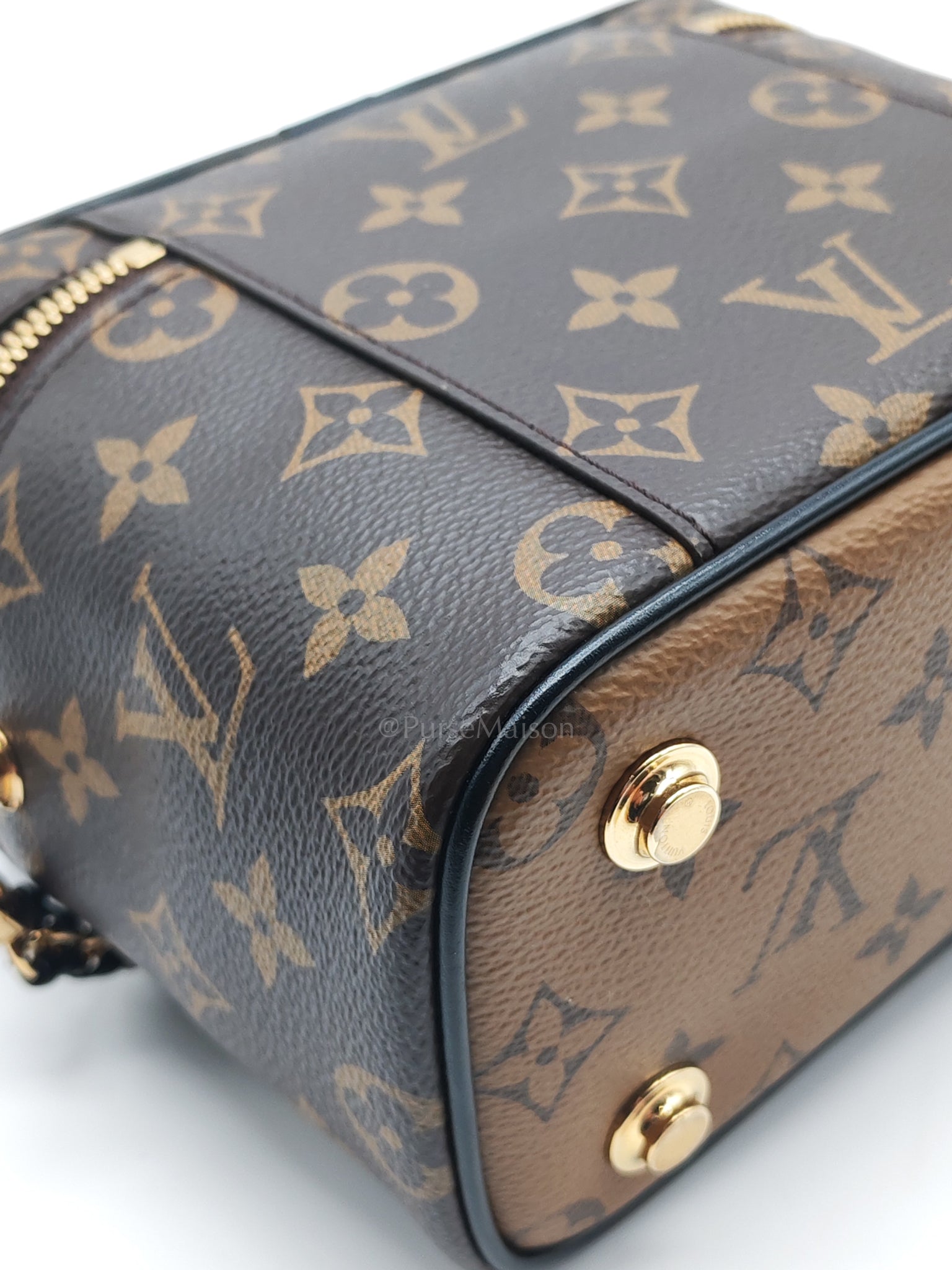 Vanity Top Handle in Monogram Canvas Shoulder Bag (Microchip) | Purse Maison Luxury Bags Shop