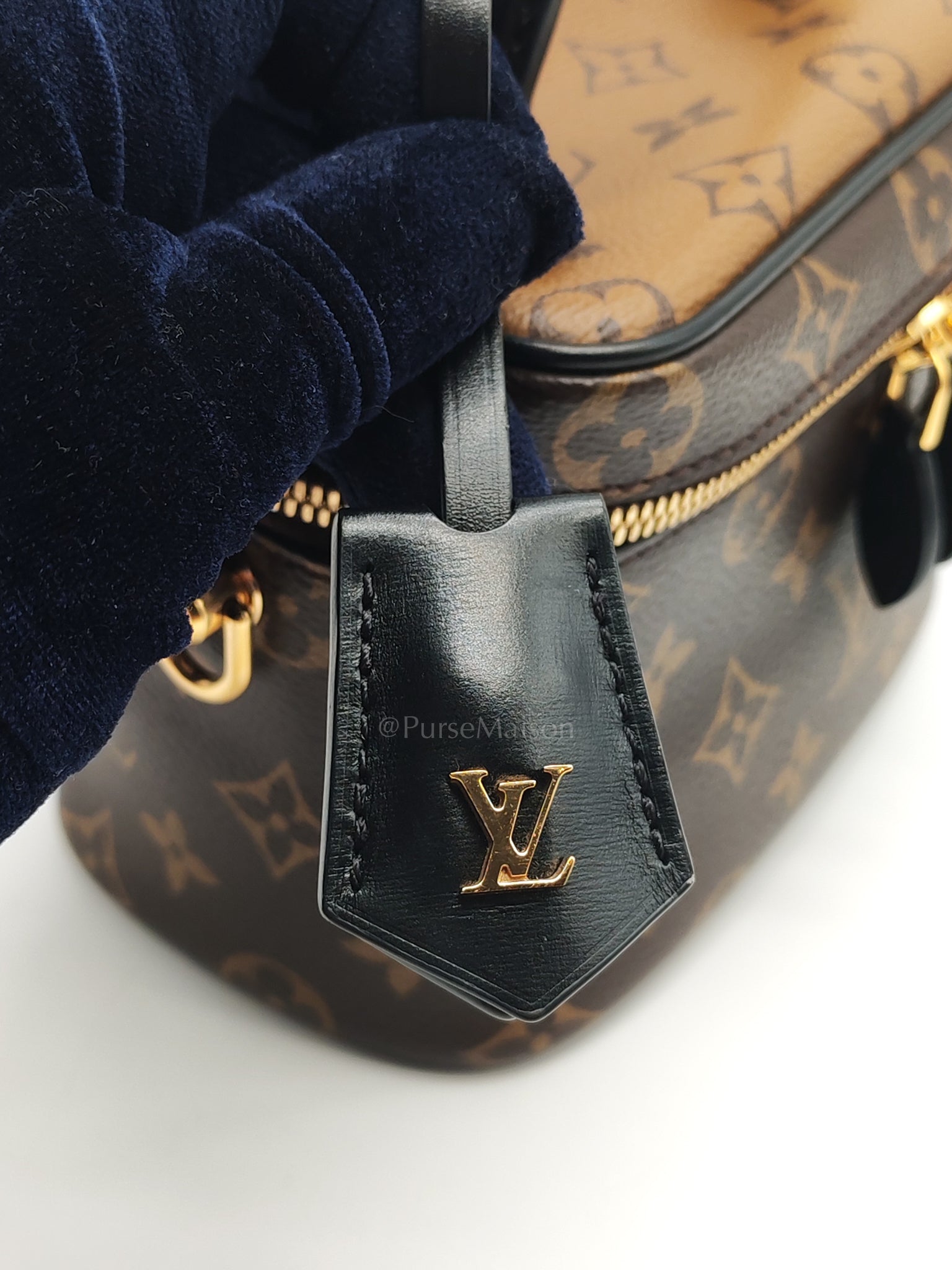 Vanity Top Handle in Monogram Canvas Shoulder Bag (Microchip) | Purse Maison Luxury Bags Shop