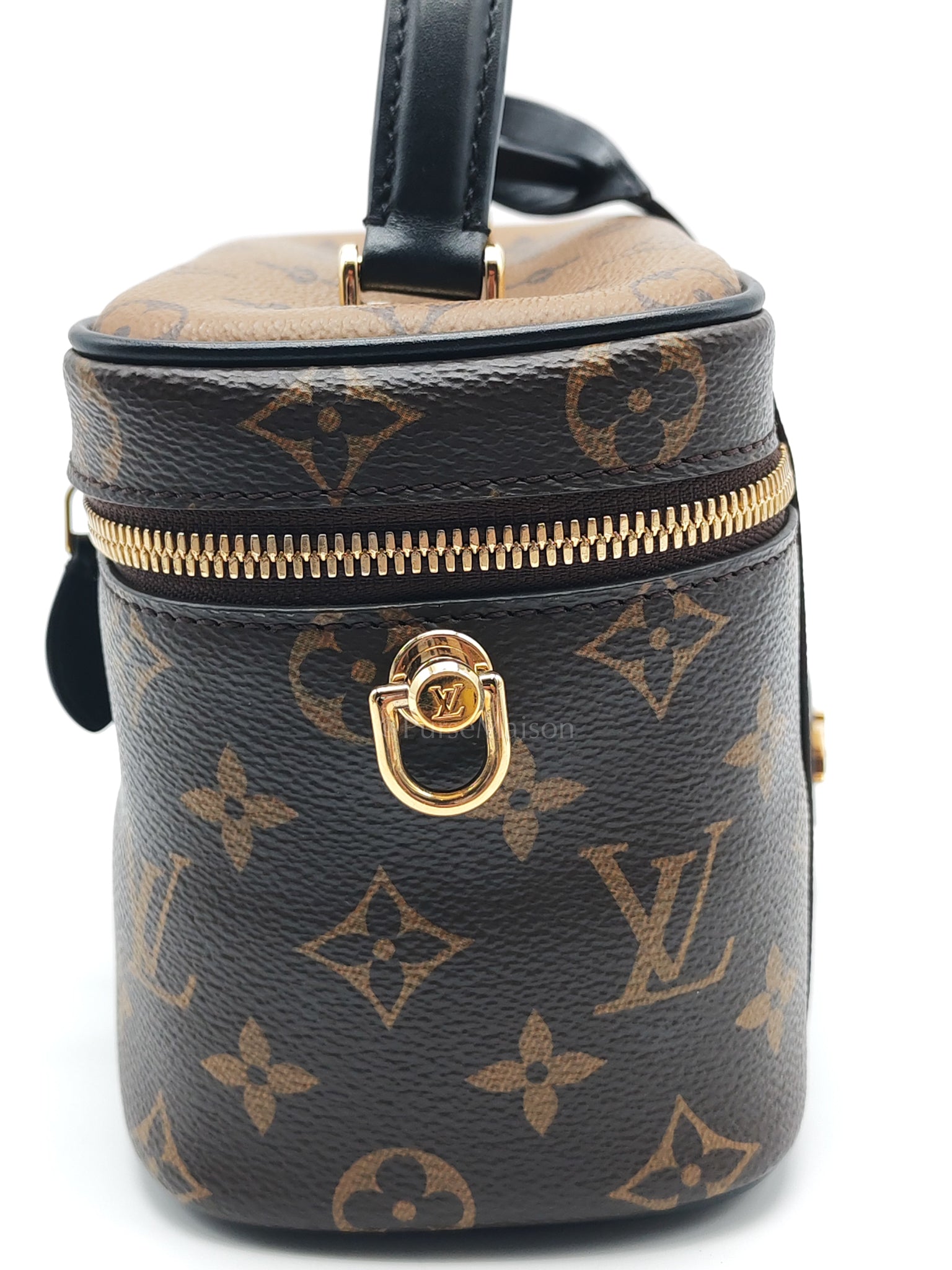 Vanity Top Handle in Monogram Canvas Shoulder Bag (Microchip) | Purse Maison Luxury Bags Shop