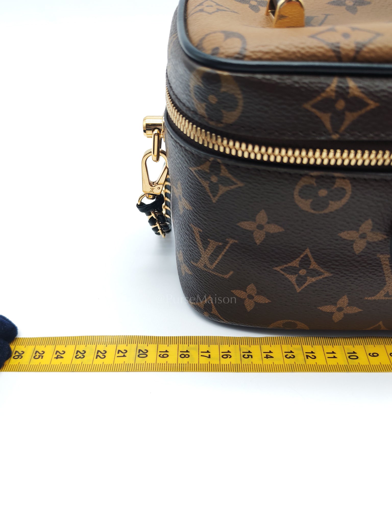 Vanity Top Handle in Monogram Canvas Shoulder Bag (Microchip) | Purse Maison Luxury Bags Shop