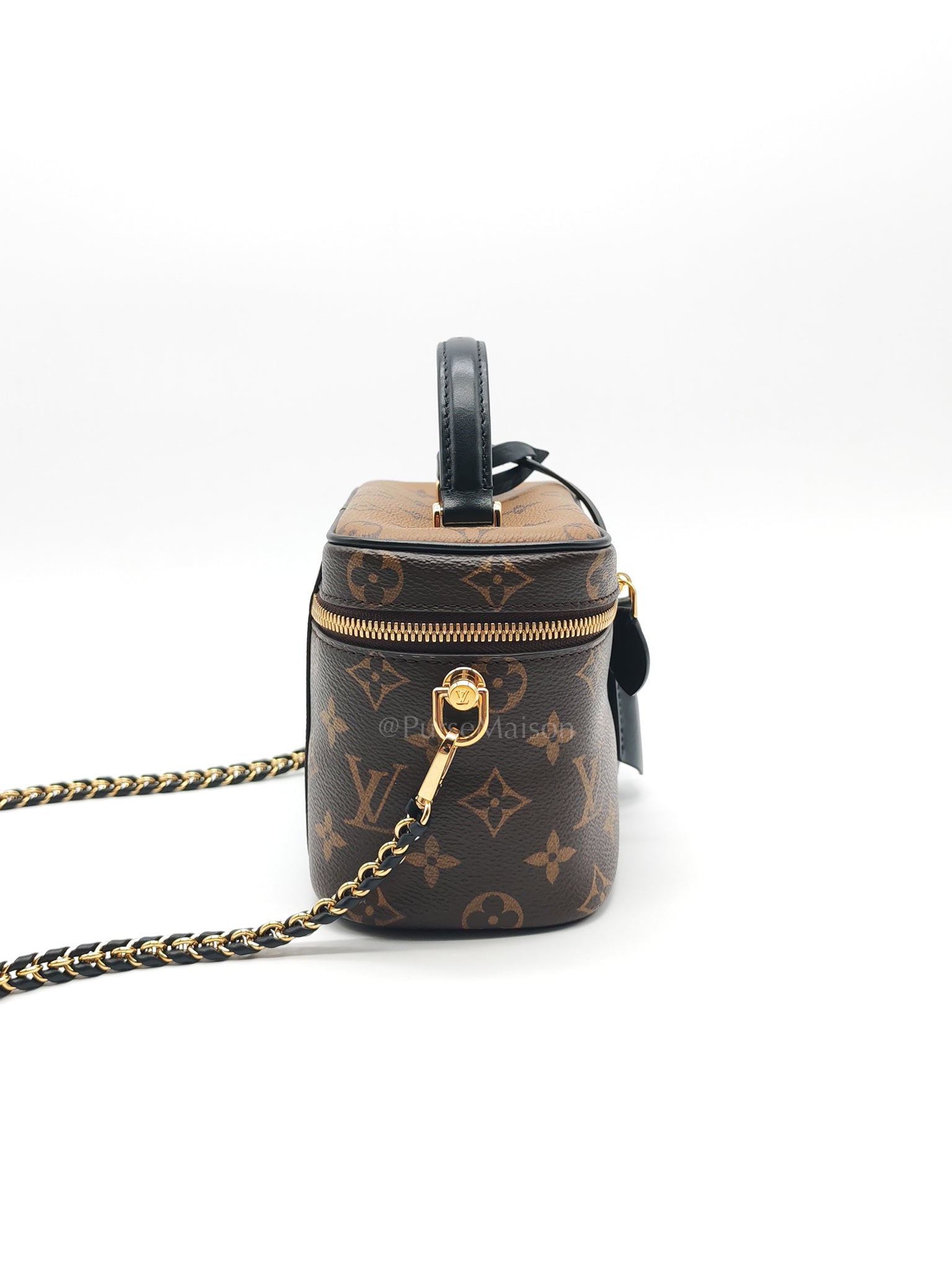 Vanity Top Handle in Monogram Canvas Shoulder Bag (Microchip) | Purse Maison Luxury Bags Shop