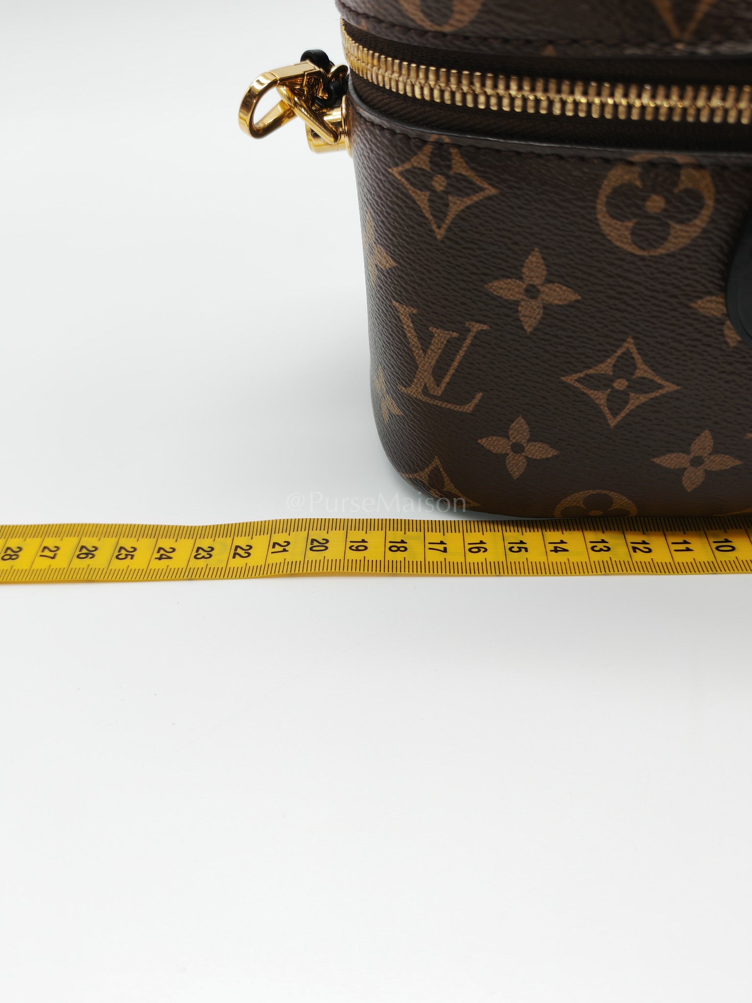 Vanity Top Handle PM in Reverse Monogram Canvas Shoulder Bag (Microchip) | Purse Maison Luxury Bags Shop