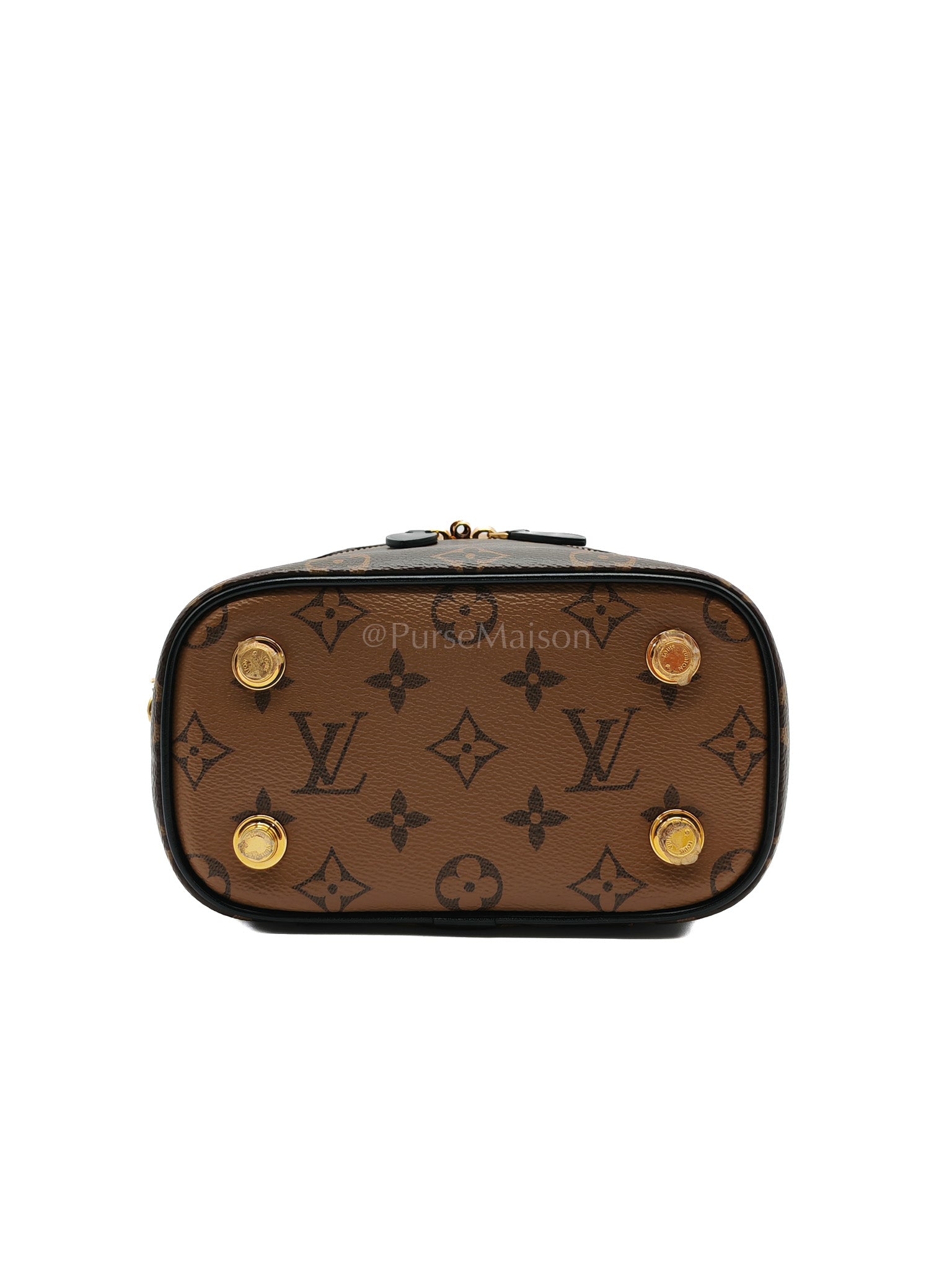 Vanity Top Handle PM in Reverse Monogram Canvas Shoulder Bag (Microchip) | Purse Maison Luxury Bags Shop