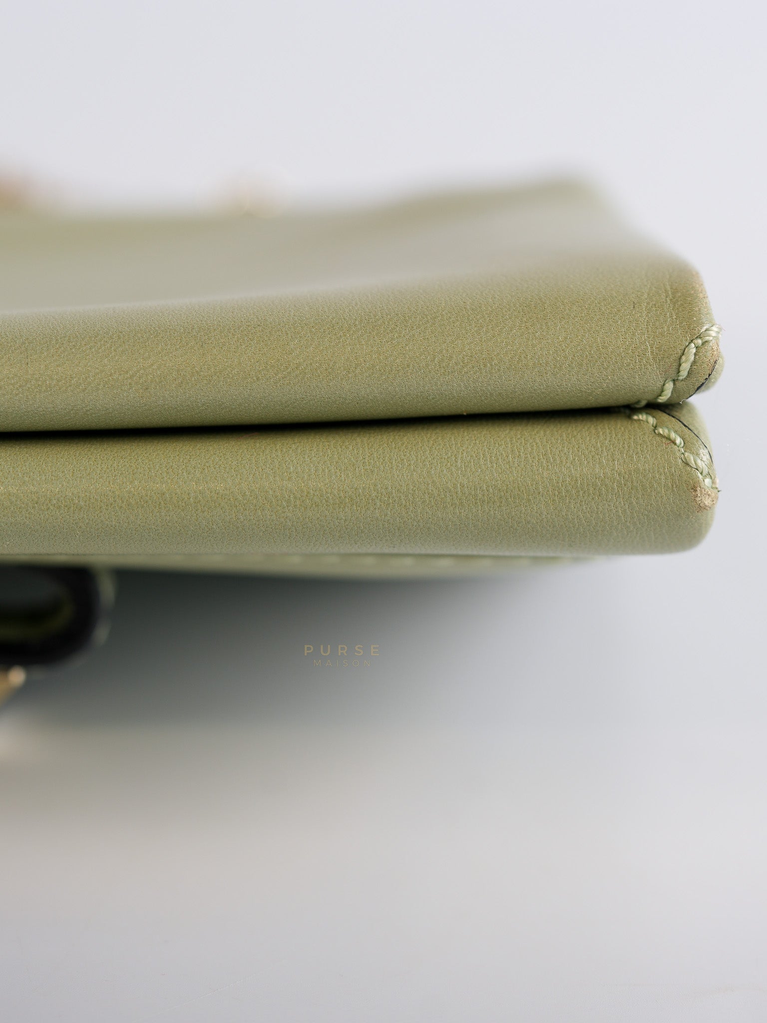 Vavavoom Rockstud Light Green Leather | Purse Maison Luxury Bags Shop