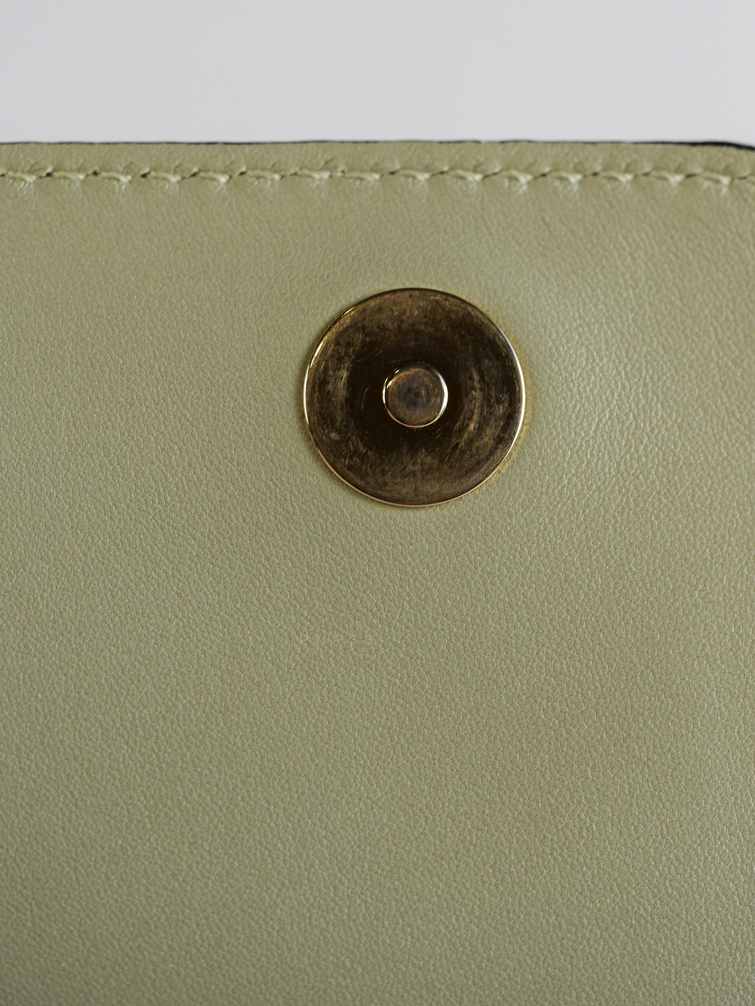 Vavavoom Rockstud Light Green Leather | Purse Maison Luxury Bags Shop