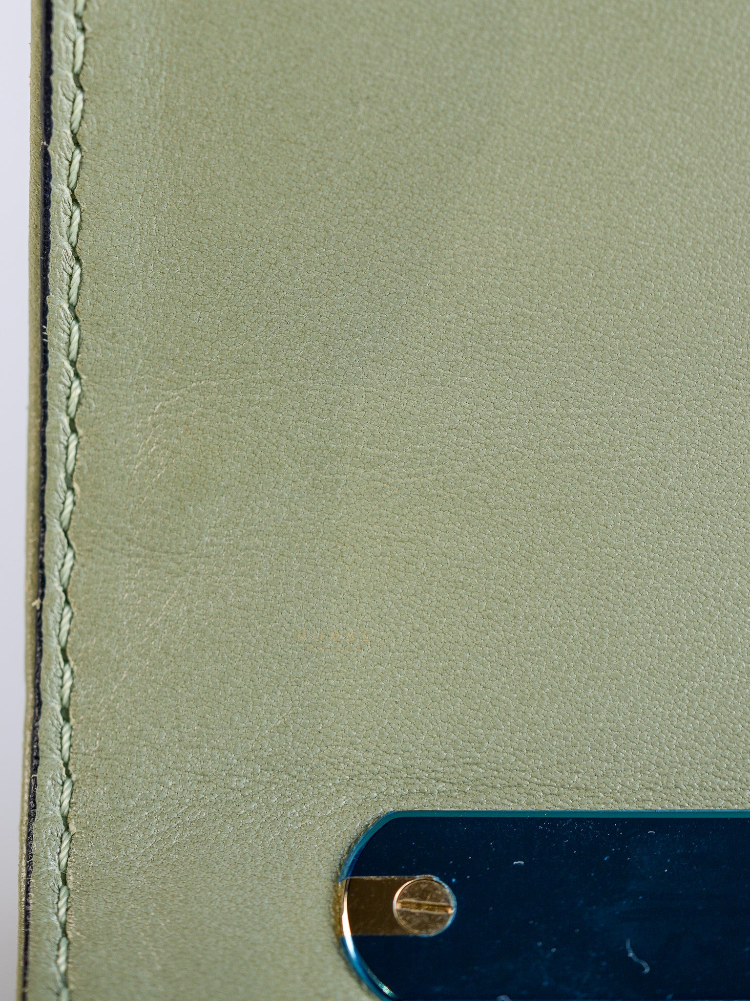 Vavavoom Rockstud Light Green Leather | Purse Maison Luxury Bags Shop