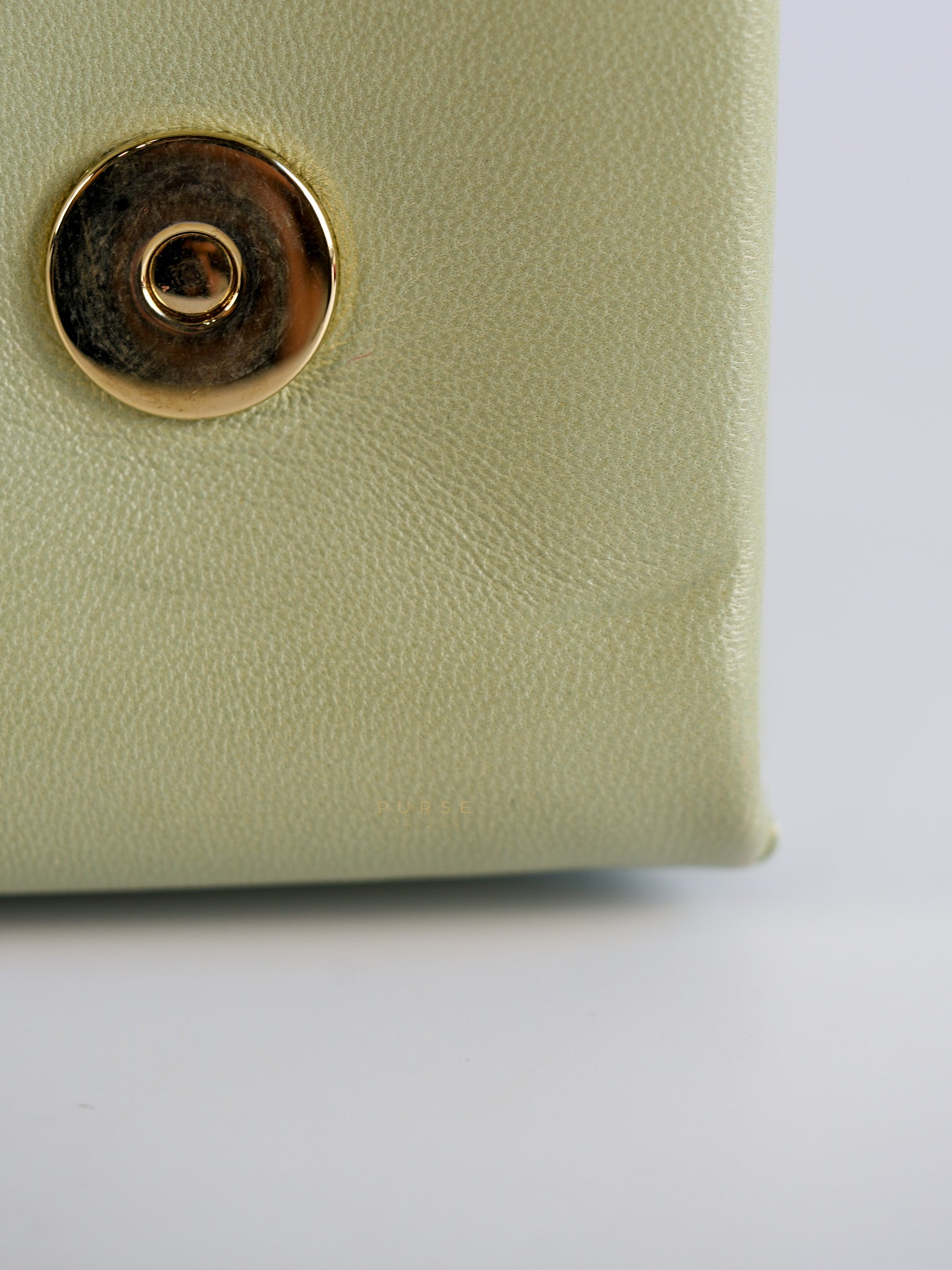 Vavavoom Rockstud Light Green Leather | Purse Maison Luxury Bags Shop