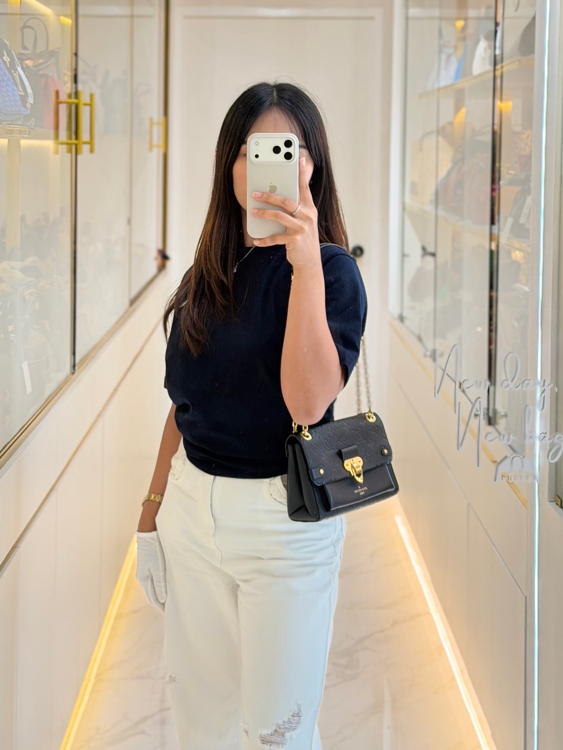 Vavin BB in Monogram Black Empreinte Leather Crossbody Bag | Purse Maison Luxury Bags Shop