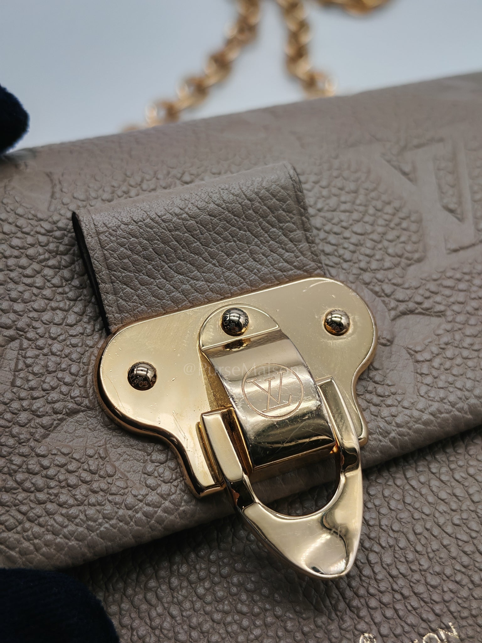 Vavin Wallet on Chain Monogram Empreinte Leather (Microchip) | Purse Maison Luxury Bags Shop